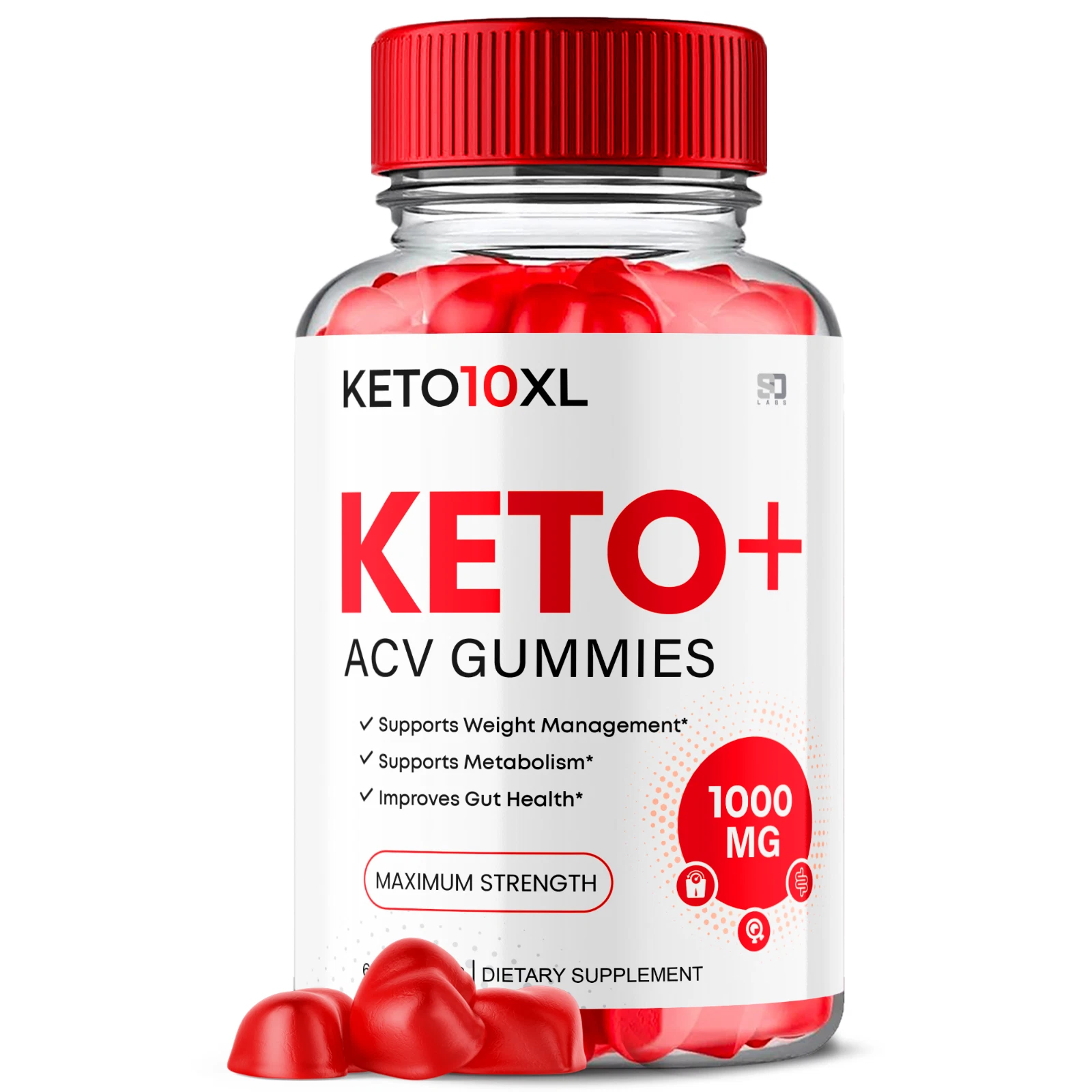 Keto10XL Keto ACV Gummies - Support Weight Management and Energy 60 Capsules