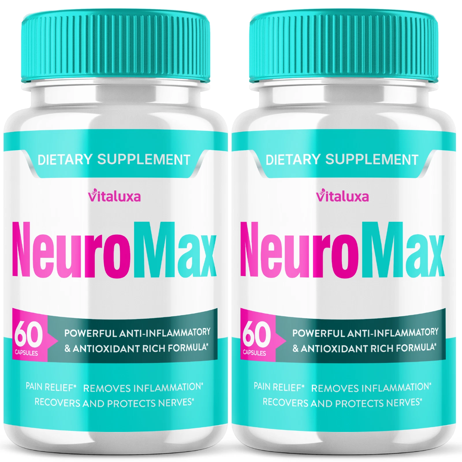 (2 Pack) NeuroMax Pills with Natural Formula for Brain Supplement (120 Capsules)