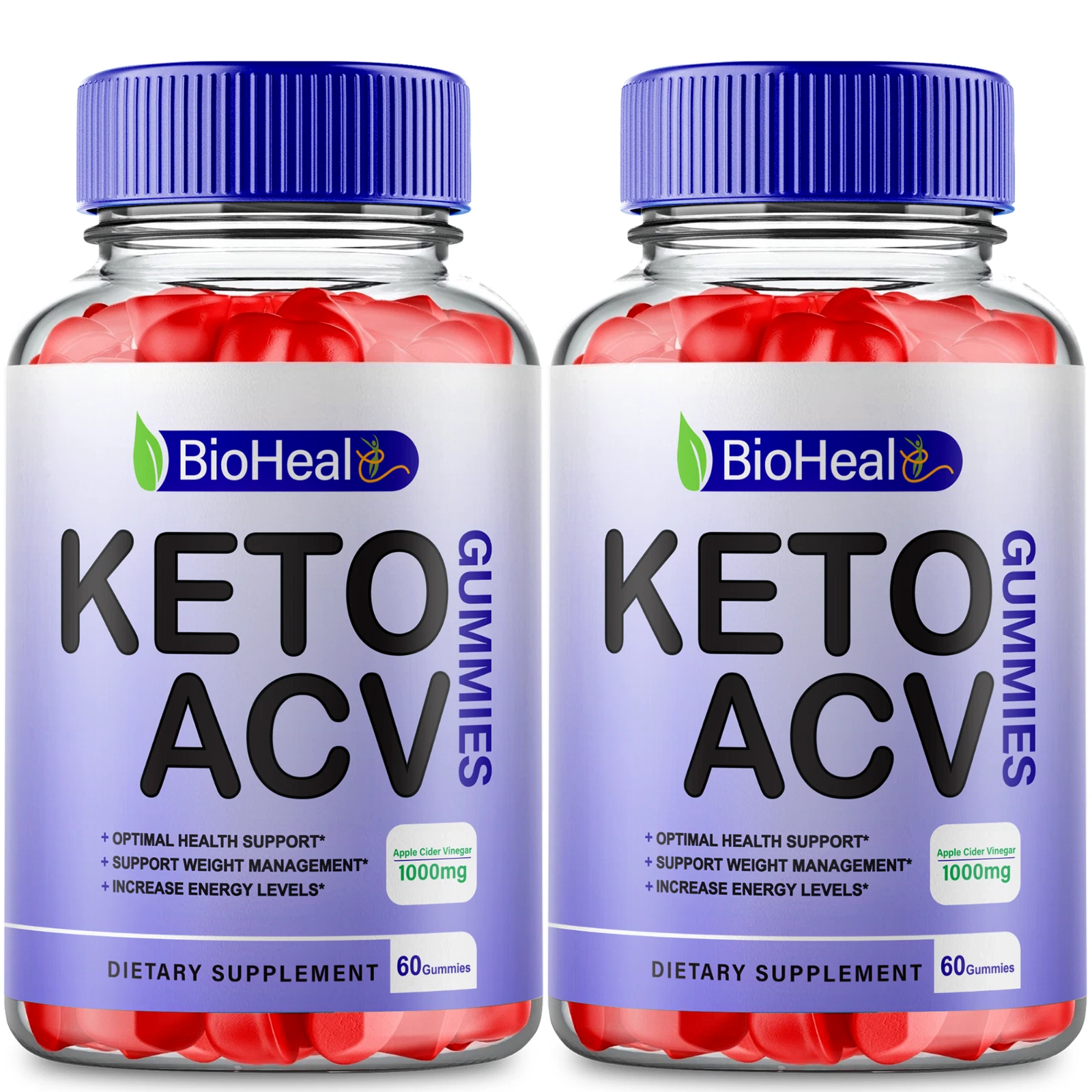 (2 Pack) Bioheal Keto ACV Gummies, Bioheal Weight Management Gummy (120 Gummies)