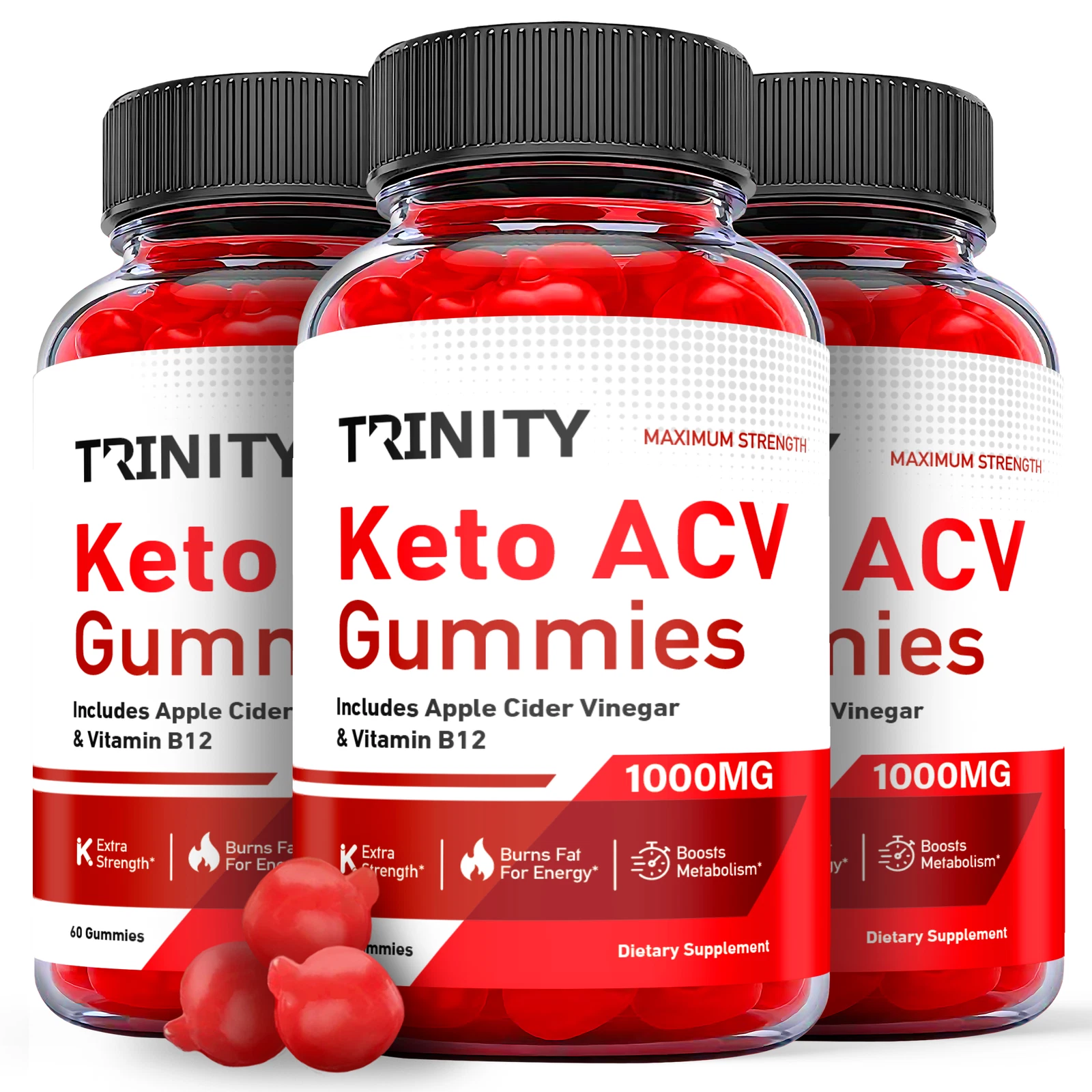 Trinity Keto Gummies - Trinity Keto ACV Gummys For Weight Loss ORIGINAL - 3 Pack