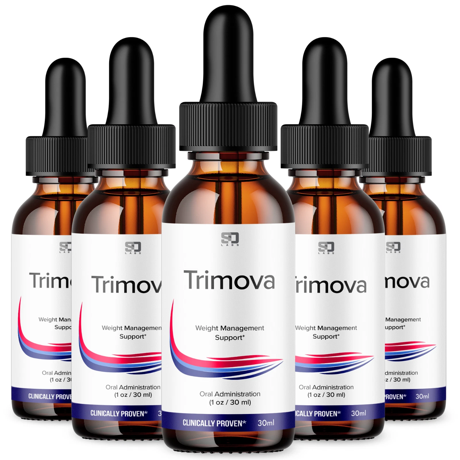Trimova Metabolism Drops - Effective Weight Management for Men & Women (5 Pack)