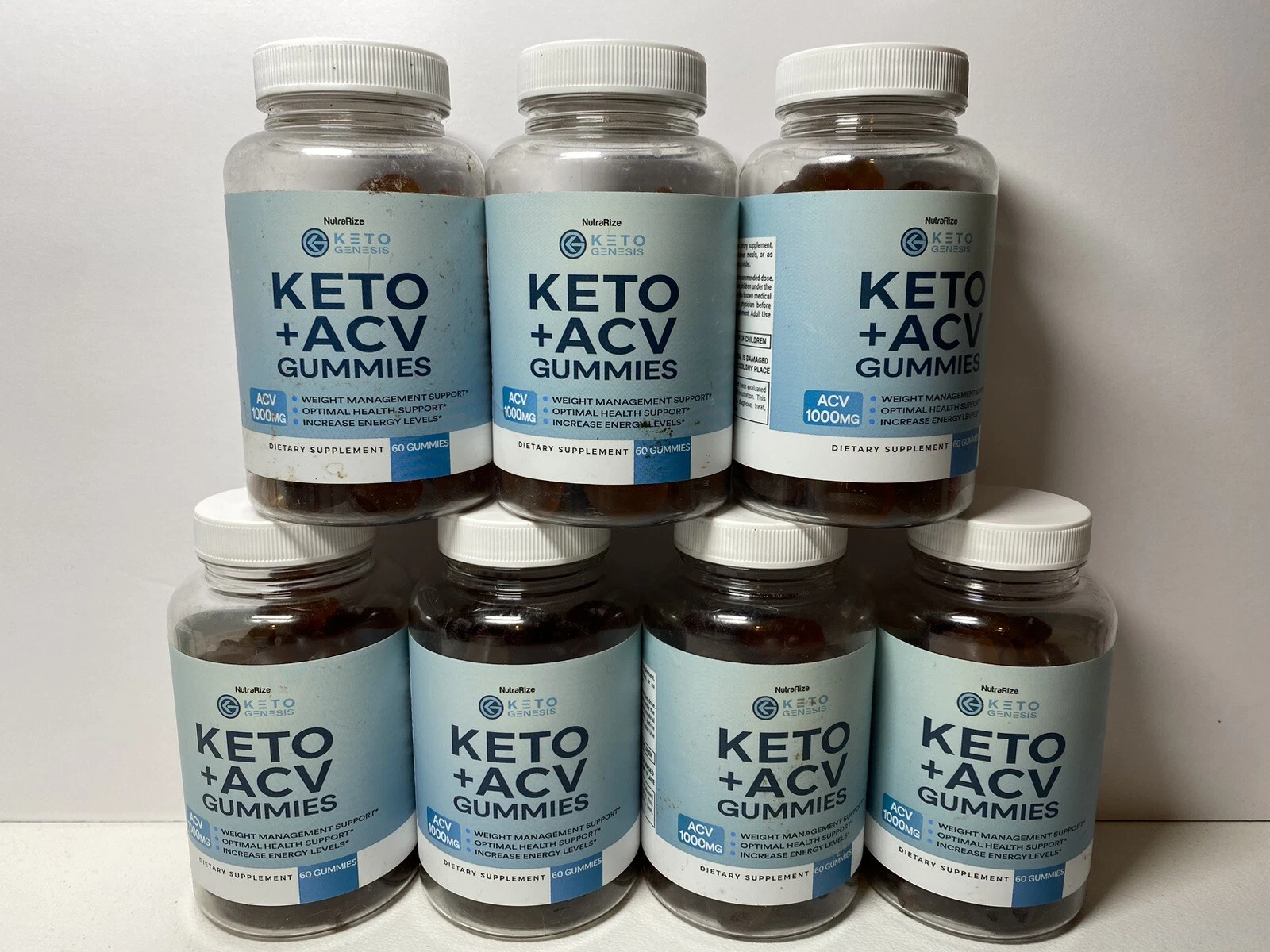 Keto Genesis Weight Loss Gummies Energy Burning Fat 60ct 1000mg Exp 2026 7 Pack