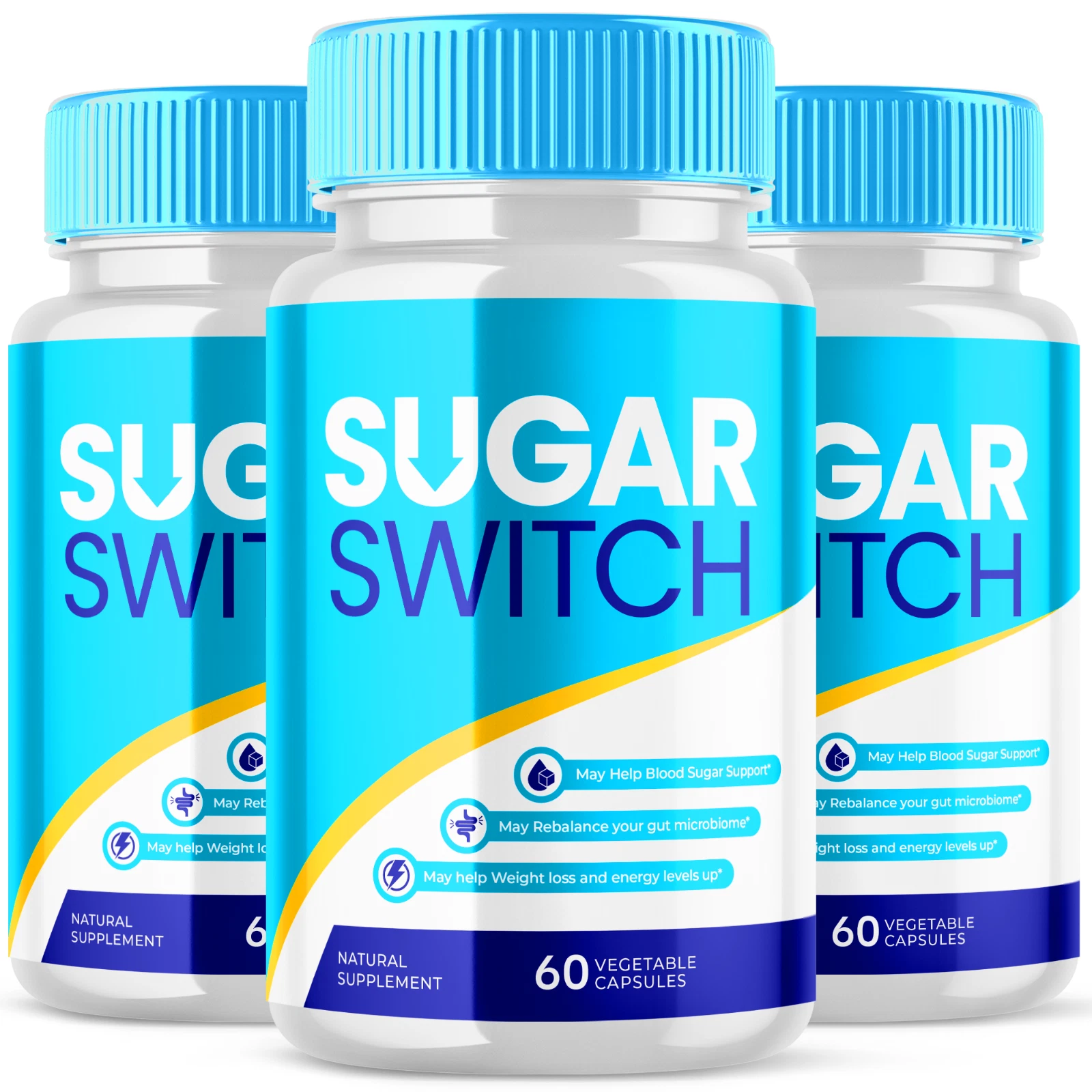 Sugar Switch Boosts Energy and Supports Weight Loss & Blood Health (3 Pack)