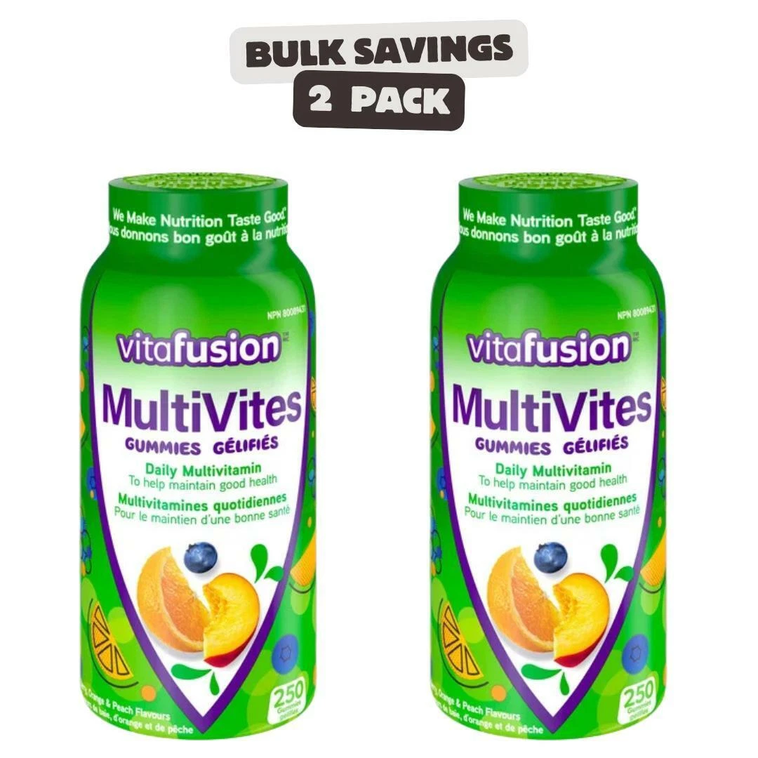 2 x vitafusion MultiVites Complete Multivitamin Gummies for Adults