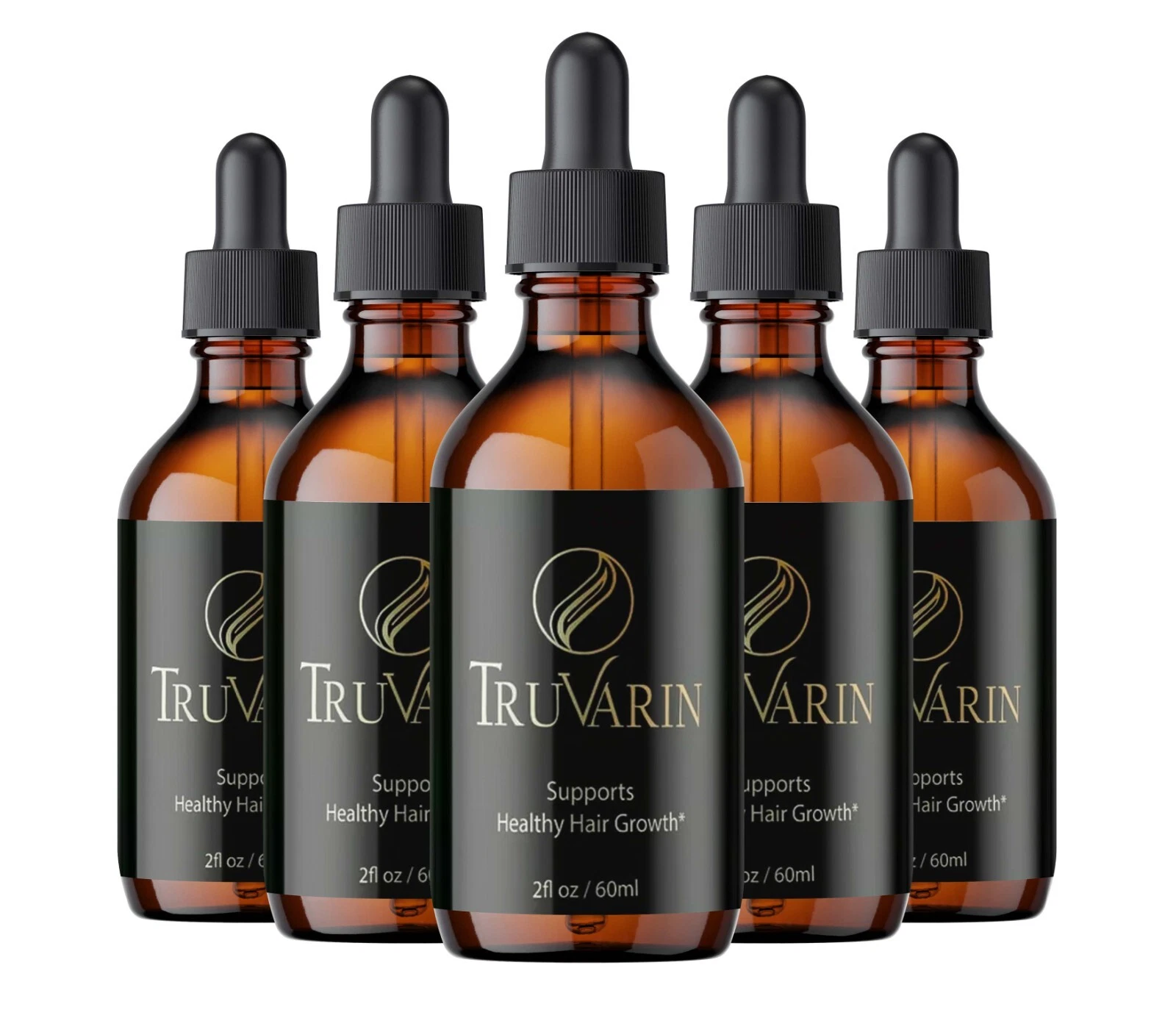 Truvarin Advanced Hair Growth Drops to Reduce Hair Loss and Thinning (5 Pack)