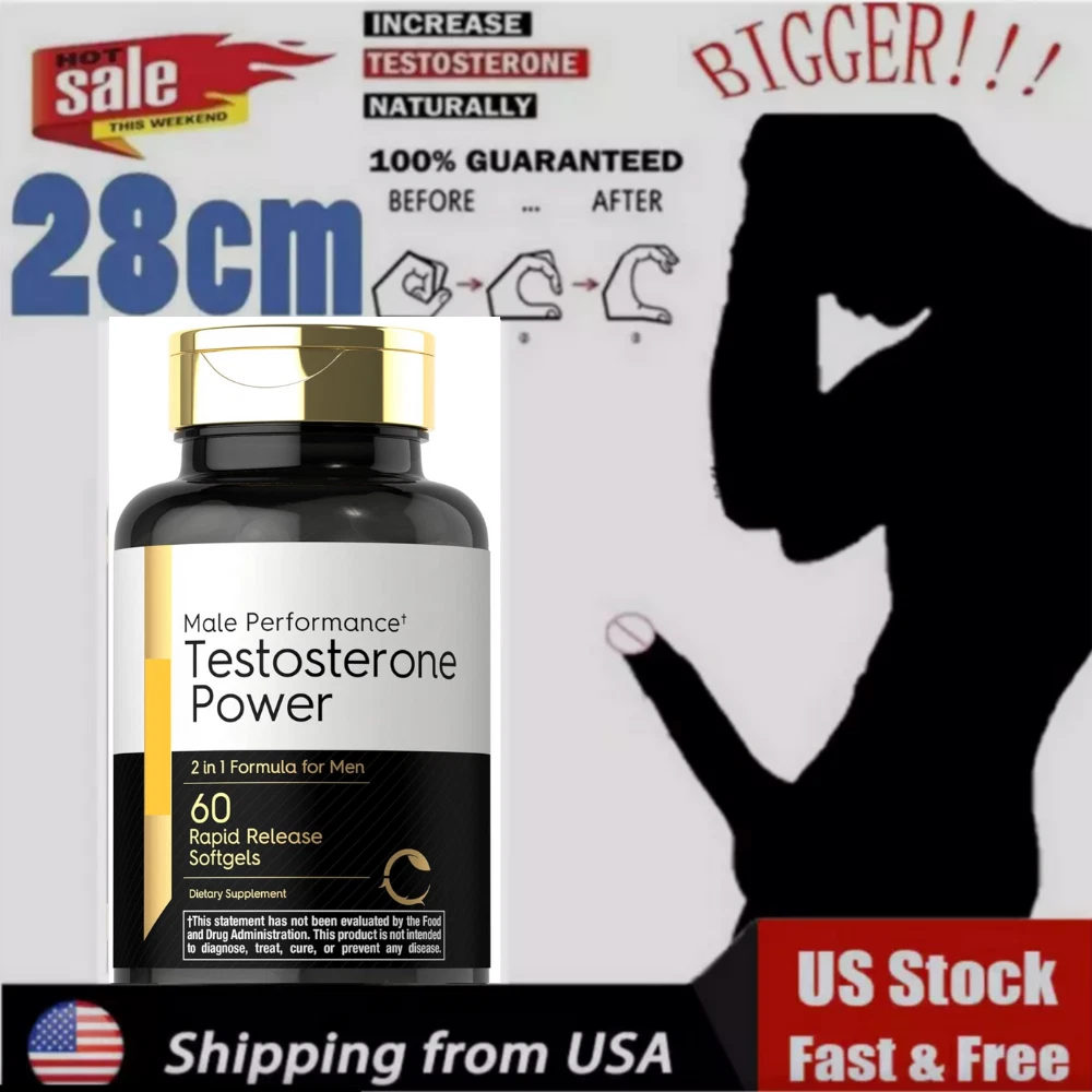 GX8 Labs Testoxzen Testosterone Supplement for Men - 60 Tablets