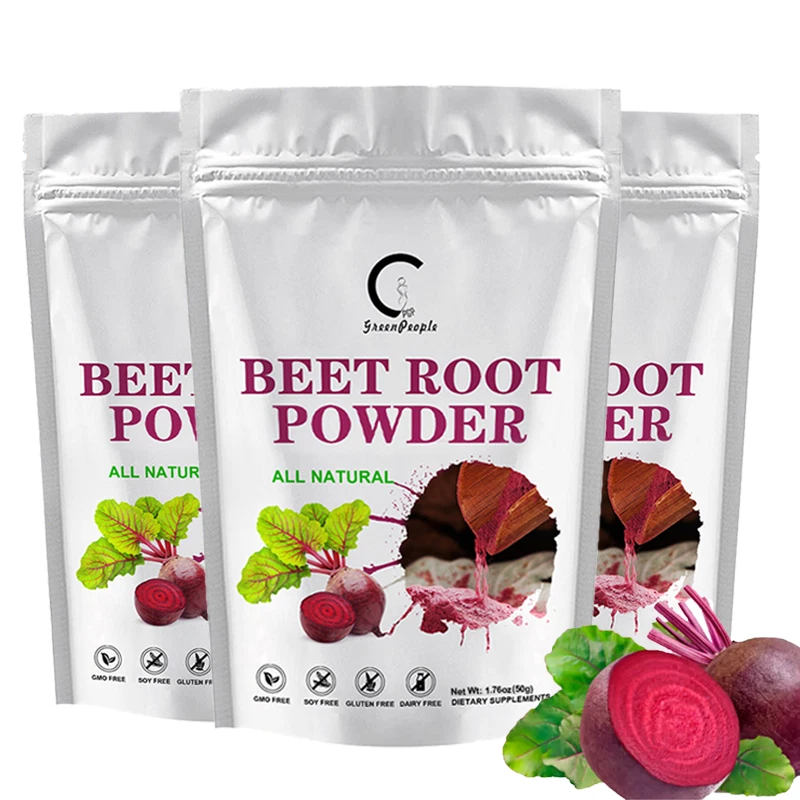 Organic Beet Root Powder Raw Pure Beta Vulgaris Nitric Oxide Booster Non GMO