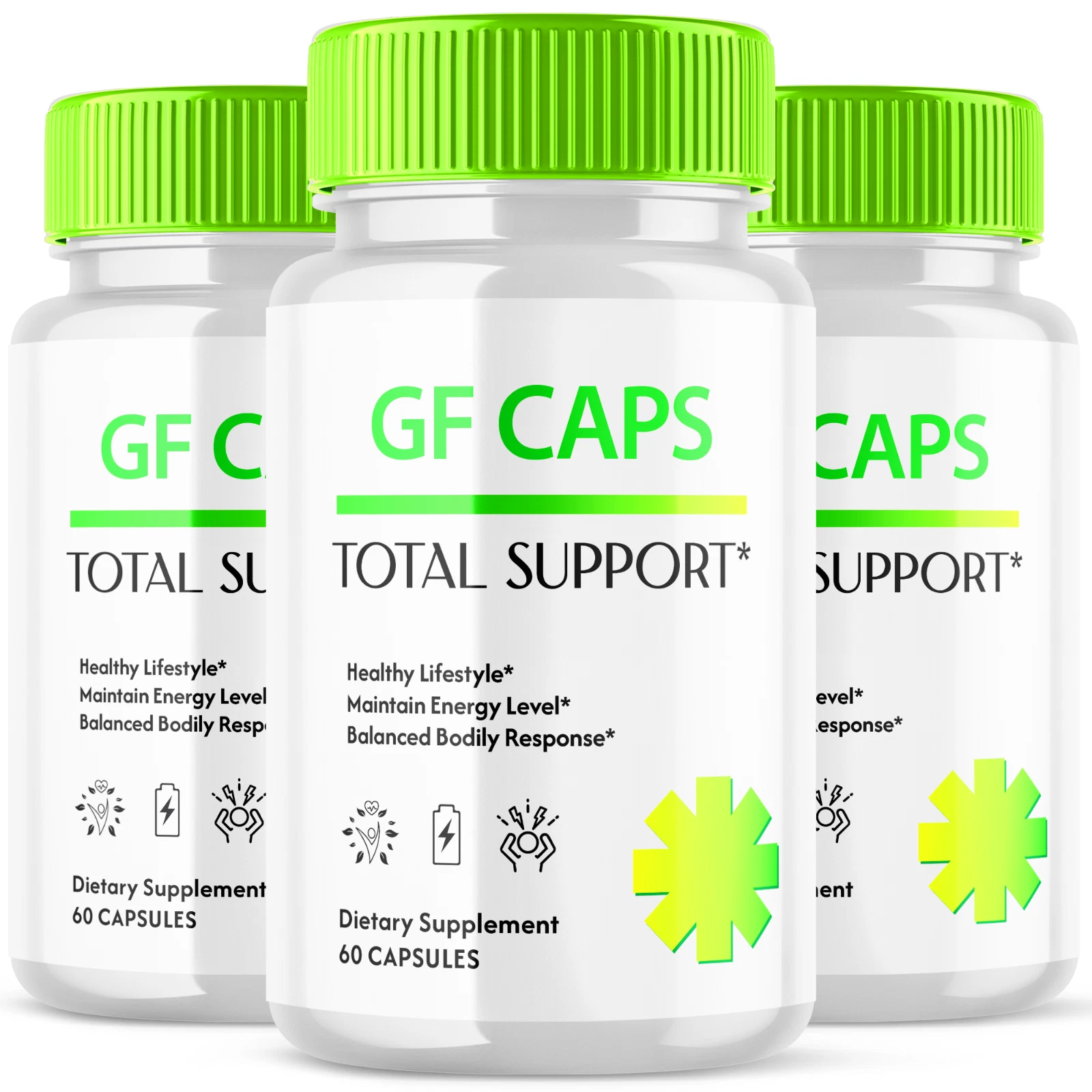 GF Caps Total Support Pills Healthy Lifestyle Glycogen Supplement 180 Capsules