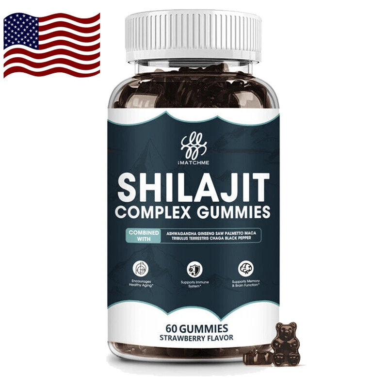 Pure 100% Himalayan Organic Shilajit Gummies Shilajit Resin Natural Supplement