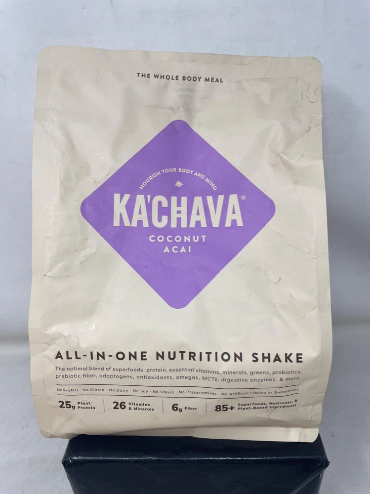 Ka’Chava All-In-One Nutrition Shake Powder, Coconut Acai, 15 Servings, BB 1/26
