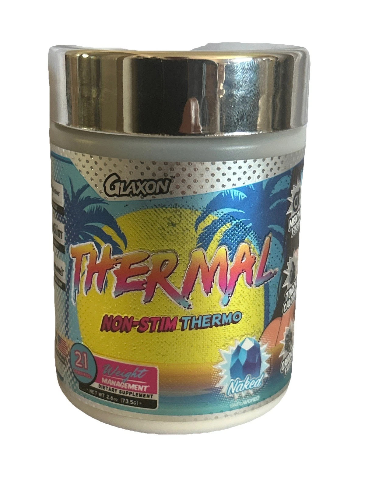 Glaxon THERMAL non stim Naked Focus Burn Calories Oxidize Fats