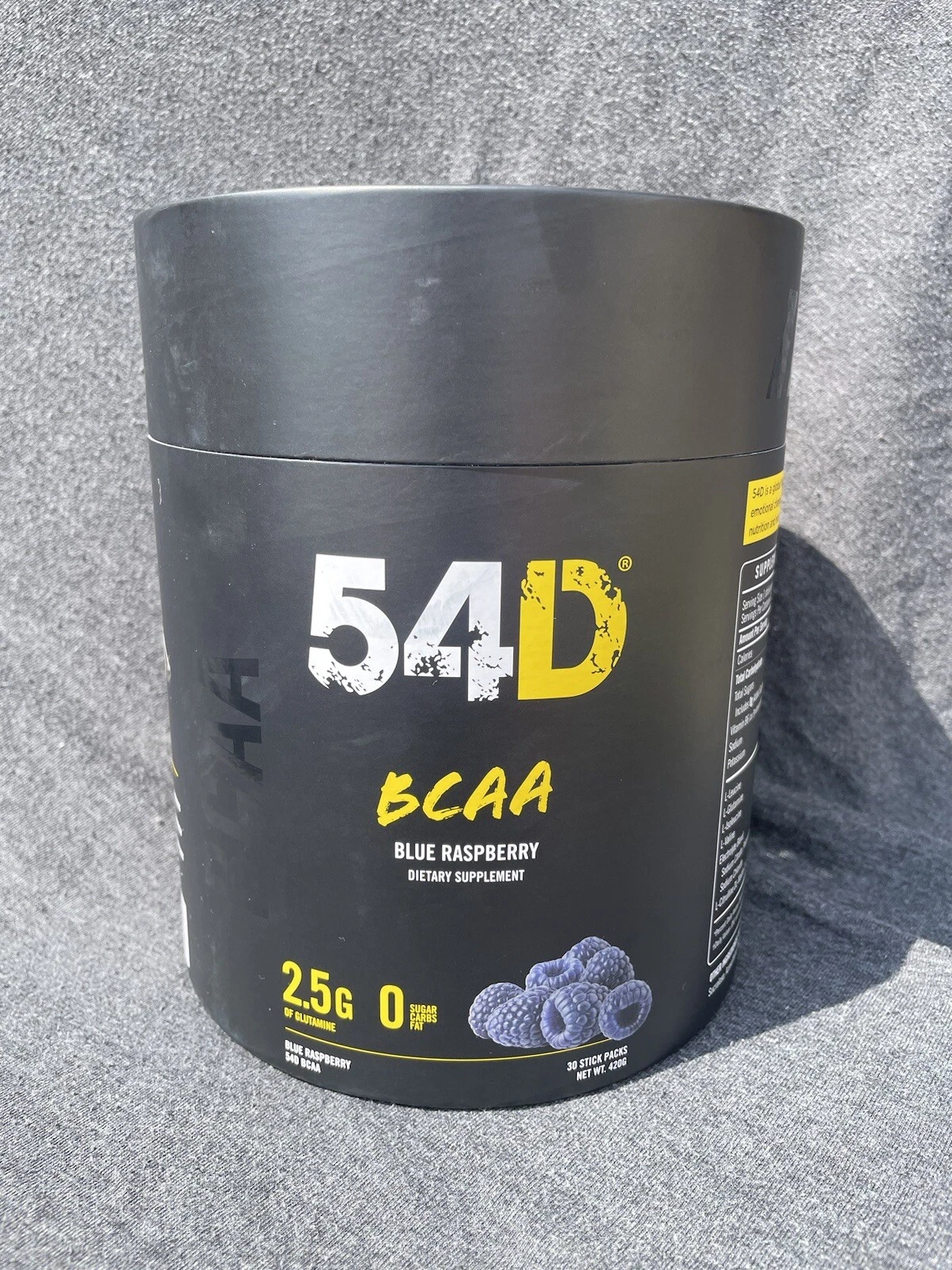54D BCAA Blue Raspberry Dietary Supplement