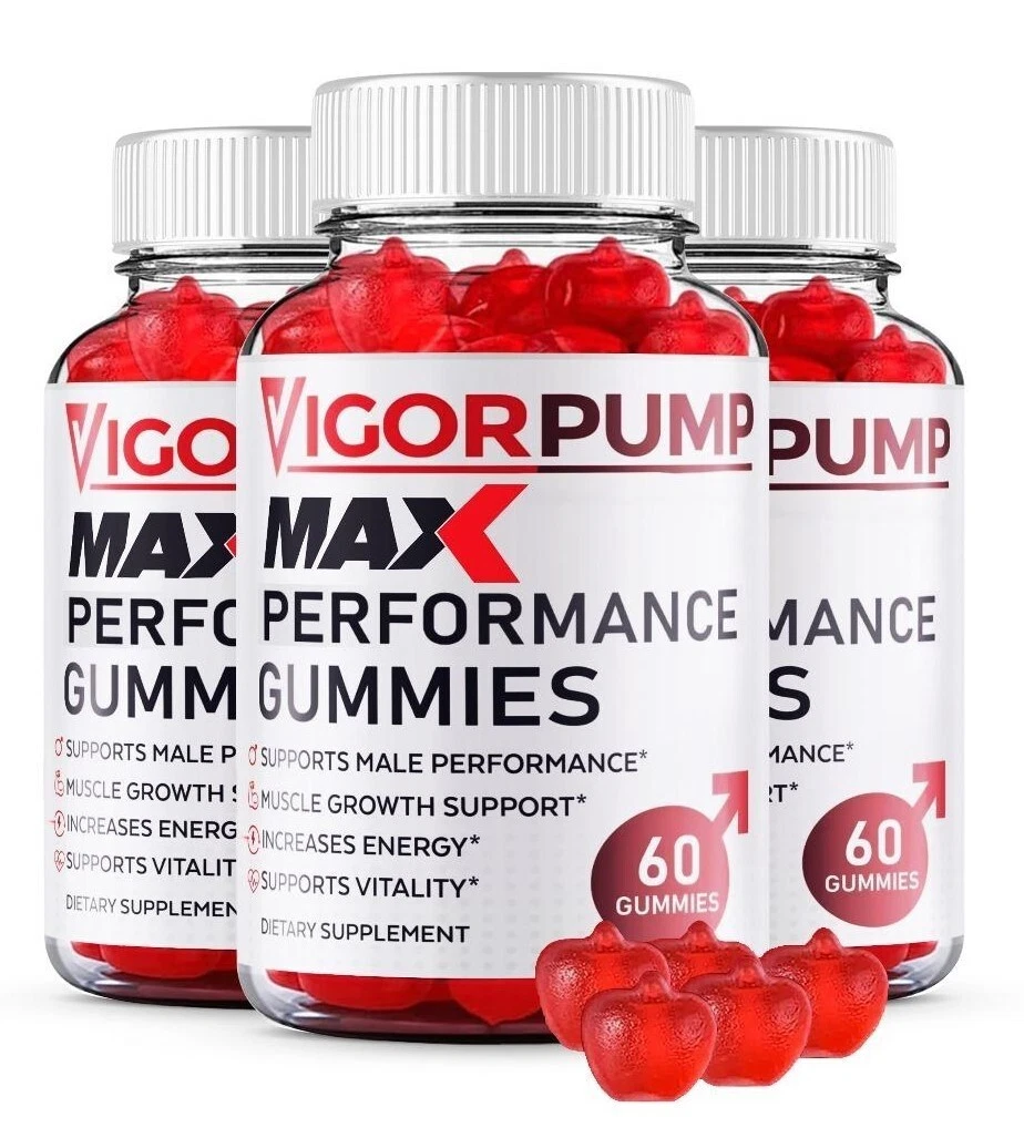 (3 Pack) Vigor Pump MAX Gummies, Vigor Pump Max Performance Supplement