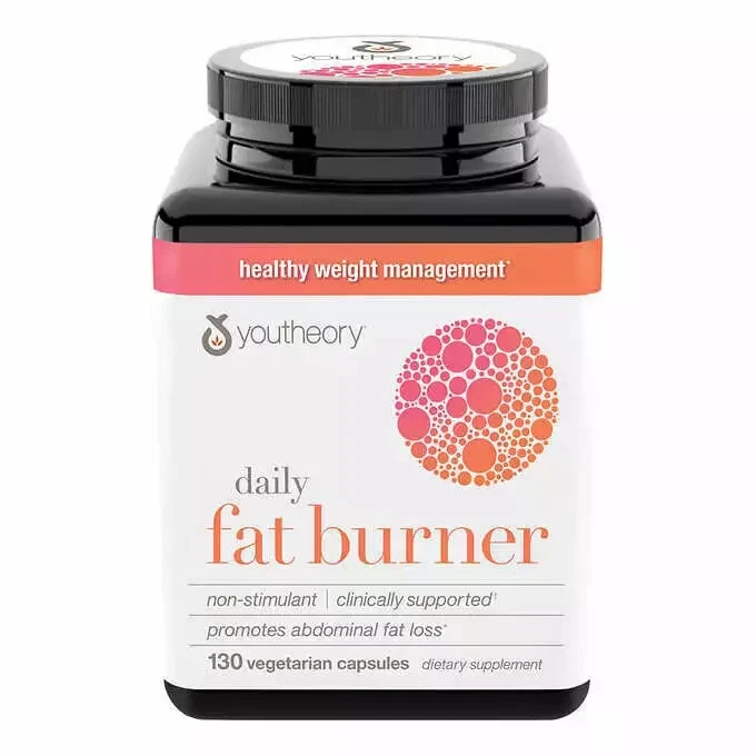 Youtheory Daily Fat Burner - 130 Vegetarian Capsules