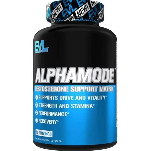 EVL AlphaMode 60ct | Testosterone Drive Vitality Stamina + Strength Boost Pills