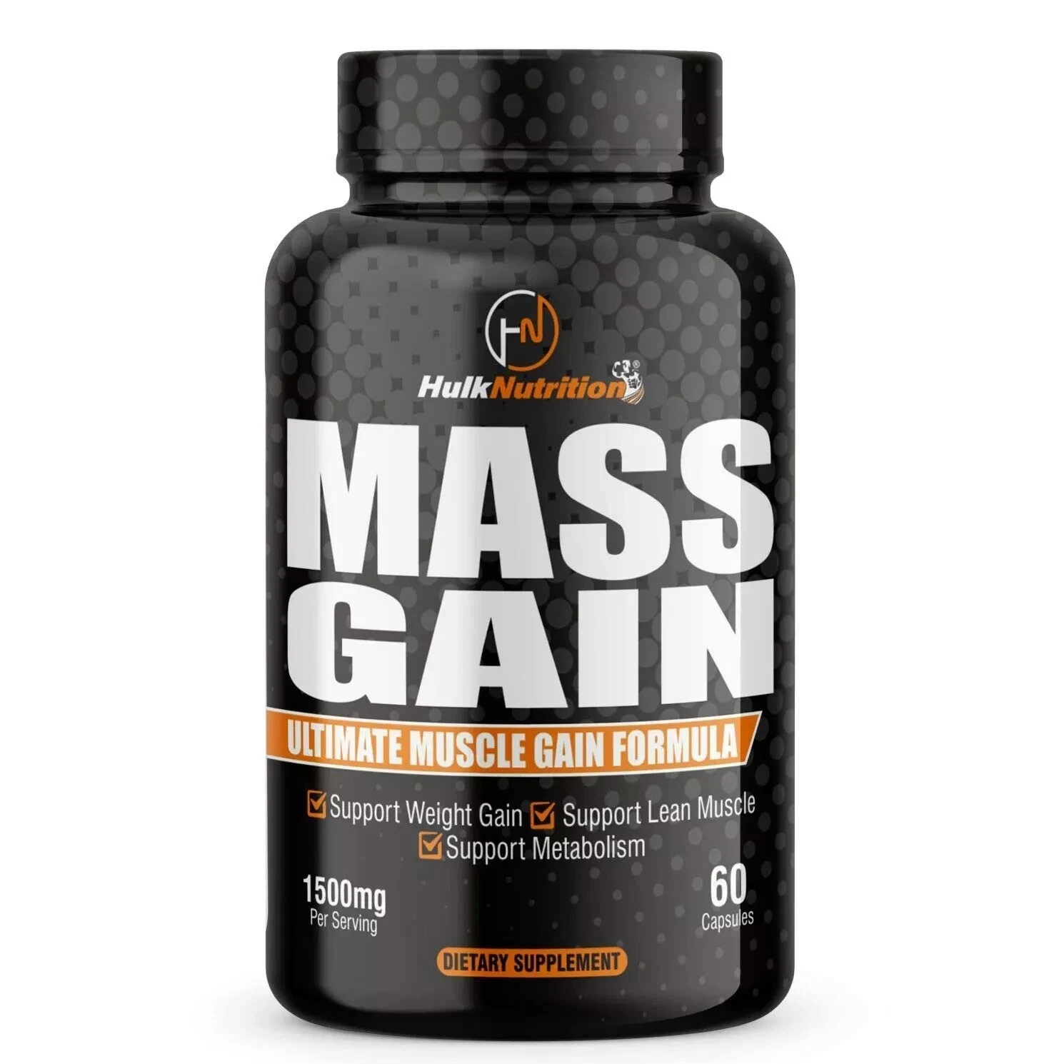 HulkNutrition Bulk Gain Mass & Weight Gainer Capsule, Pack of 3 .