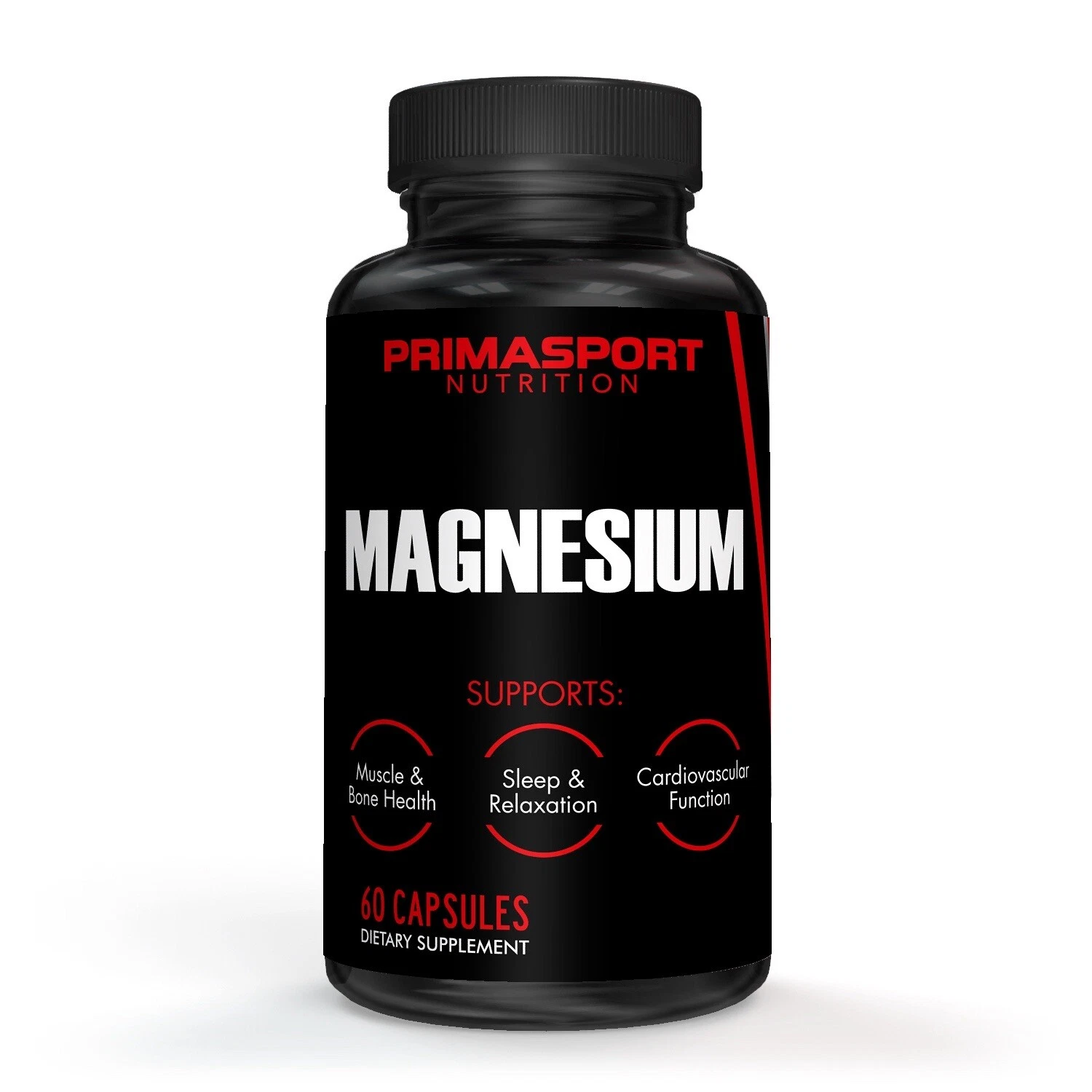 Primasport Nutrition Magnesium 60 Capsules 500 mg Supplement