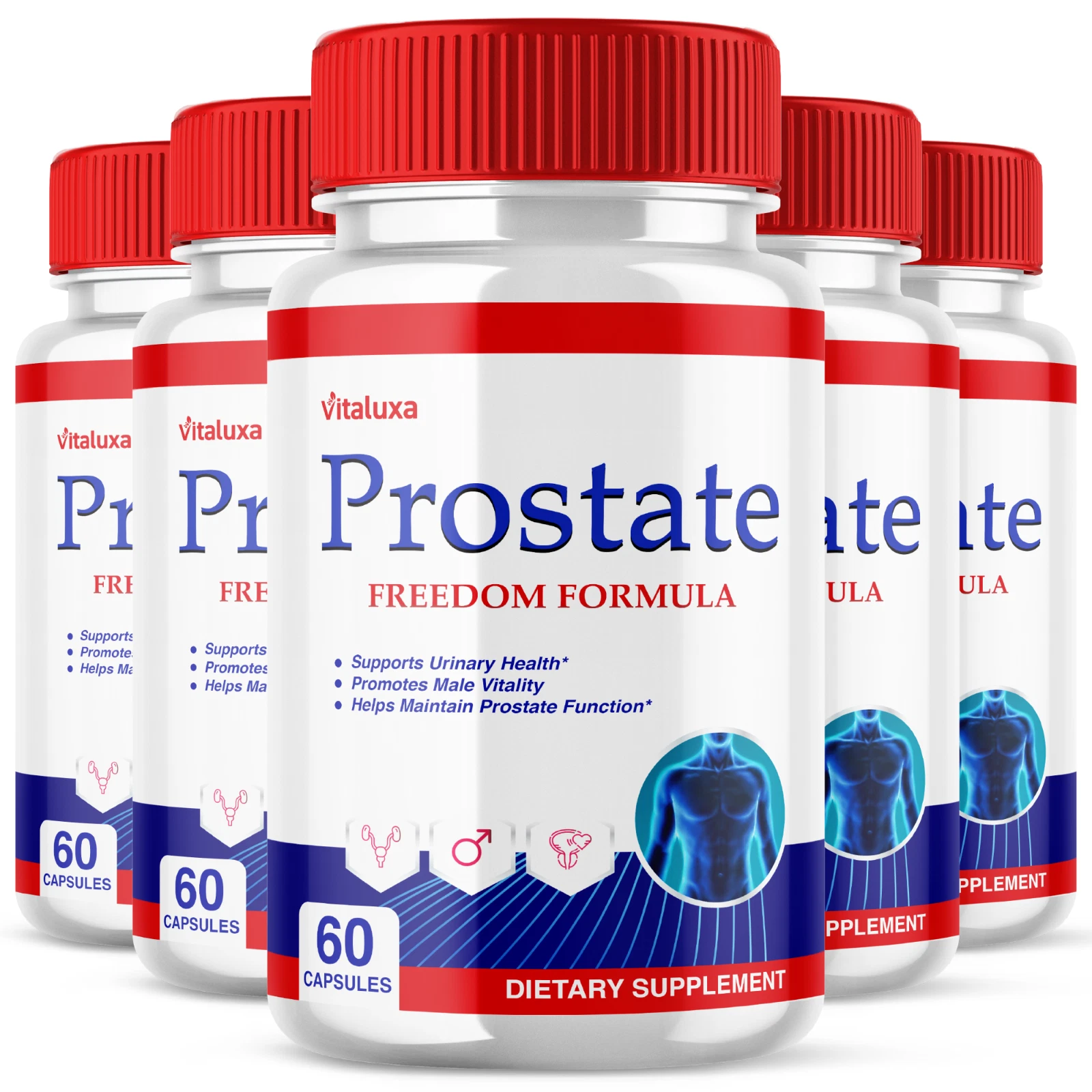 (5 Packs) Prostate Freedom Prostate Supplements for Men Capsules (300 Capsules)