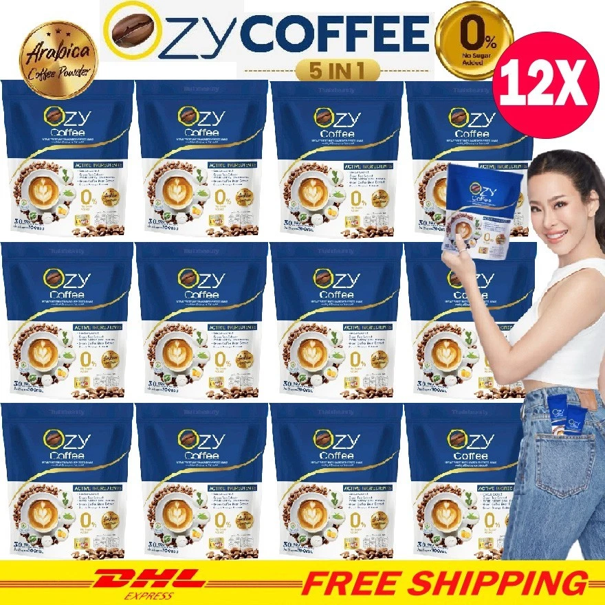 X12 Ozy Coffee Dietary Supplement Weight Control Detox 30 Sachets 5In1 Healthy