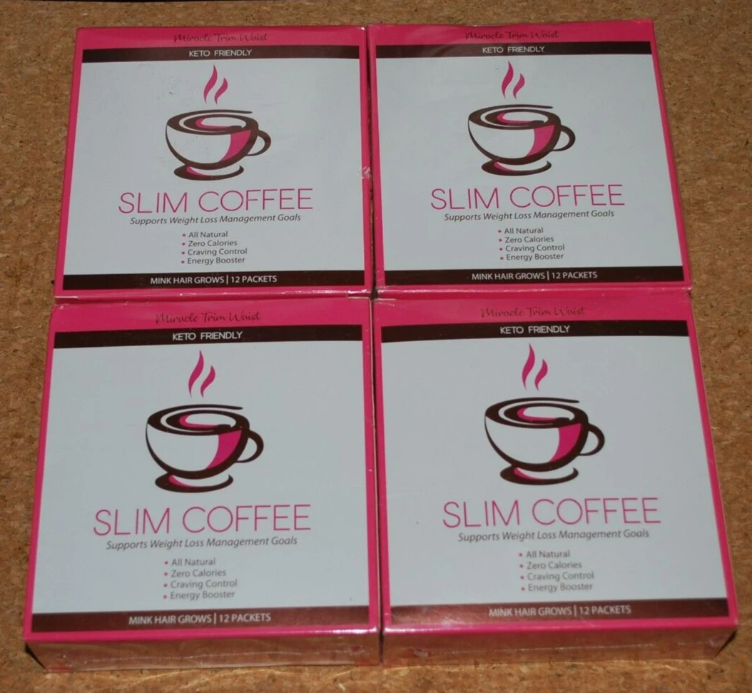 Miracle Trim Waist MINK HAIR GROWS SLIM COFFEE All-Natural KETO Energy 48PK $184