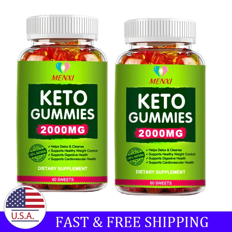2xKeto BHB Gummies Ketone Advanced ACV Weight Loss Fat Burner Dietary Supplement