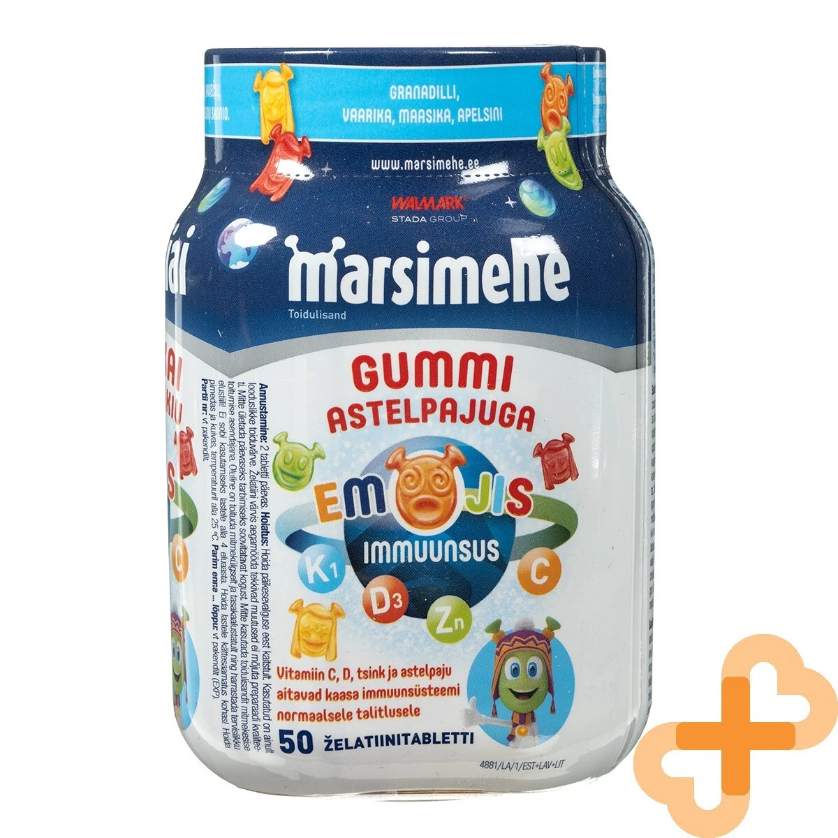 WALMARK Marsiečiai Children Health Supplement 50 Gummies Fruity Flavor
