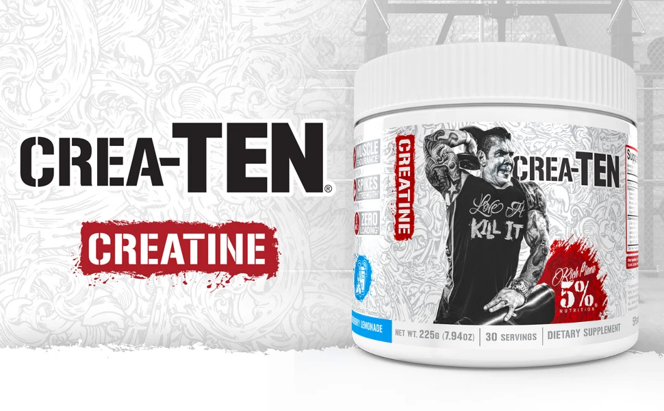 RICH PIANA 5% NUTRITION CREA-TEN 10-IN-1 CREATINE 30 Servings Muscle Endurance