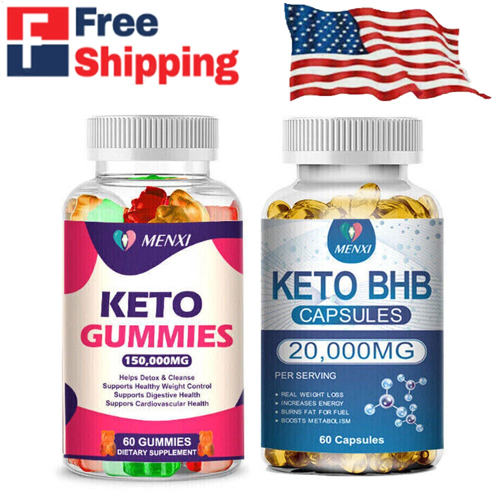Keto Diet Pill 20,000mg / Keto Gummies 3500mg ACV Weight Loss Fat burner Detox