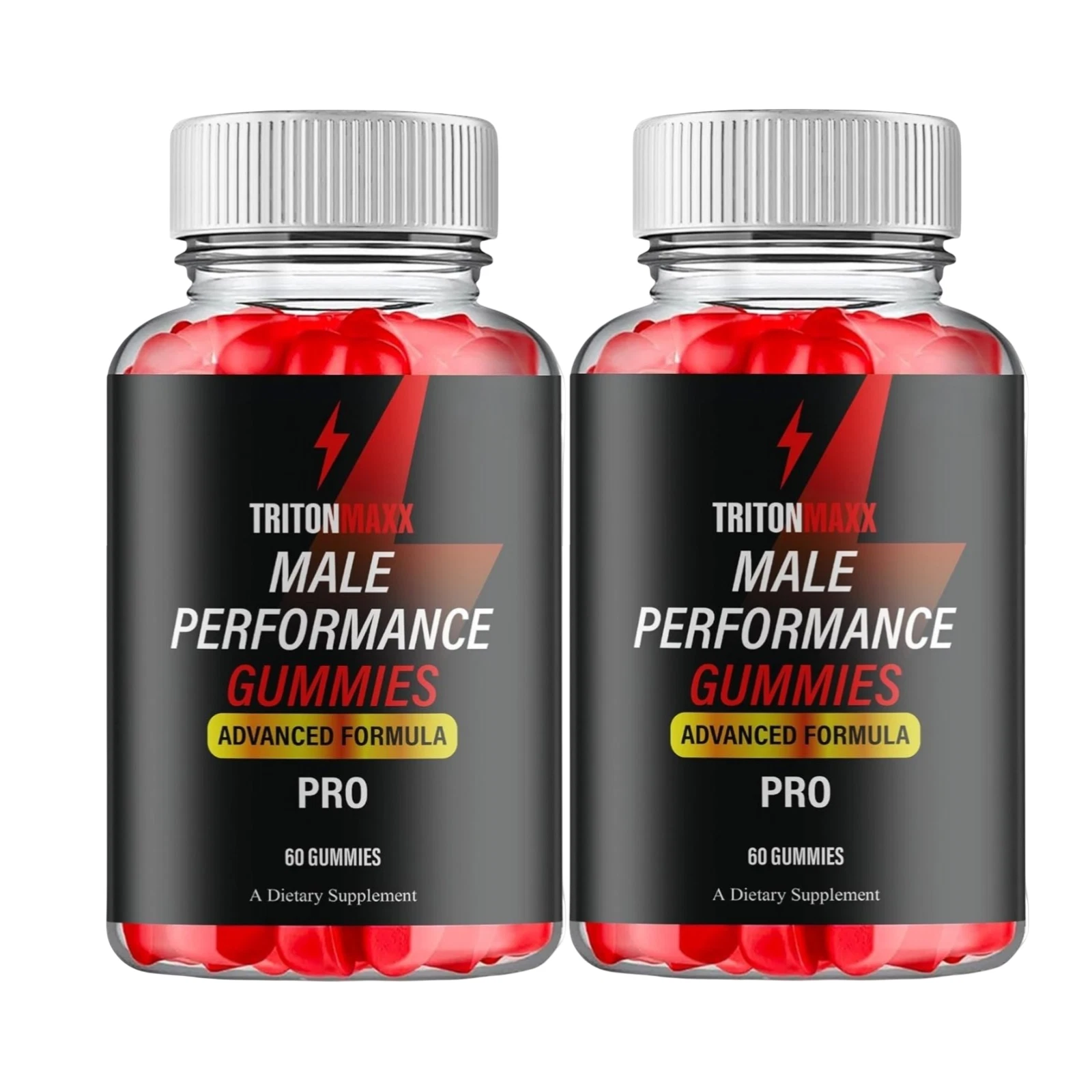 2-Pack Triton Maxx Gummies for Men - Triton Max Formula Gummies - 120 Gummies