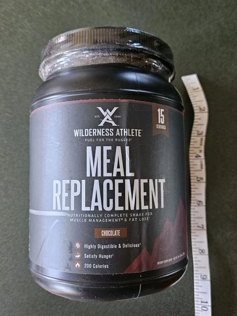 Wilderness Athlete Meal Replacement Chocolate 15 Servings MFG Date 10/20