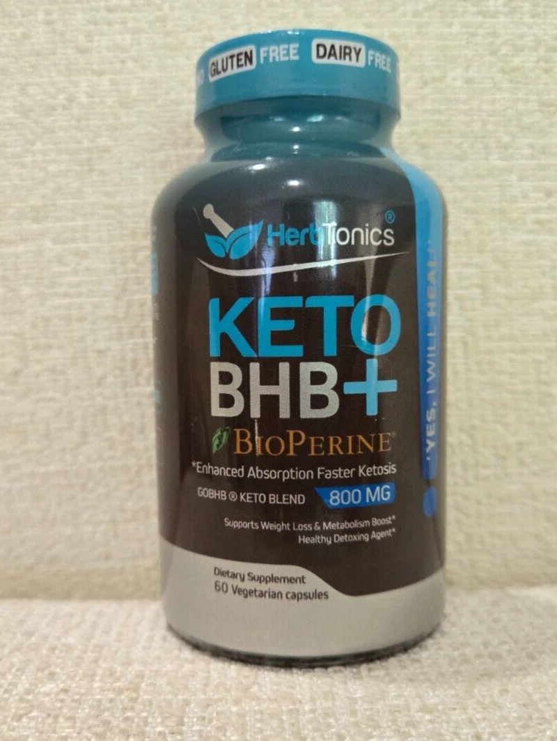 HerbTonics Keto BHB+ BioPerine 60 caps x 800mg Weight Loss Supplement [EXPIRED]