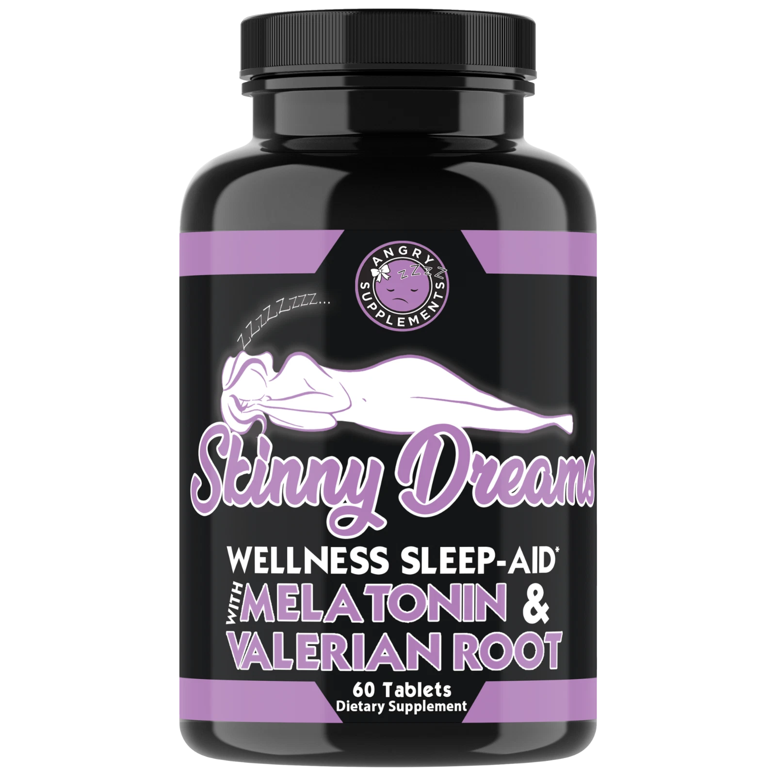 Angry Supplements Skinny Dreams Women's Weight Loss + Sleep Aid w. Melatonin 1pk