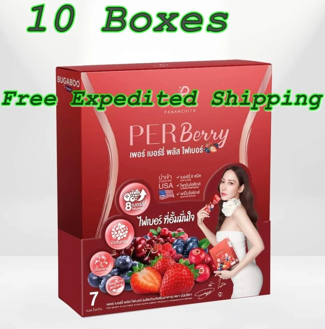10X Per Berry Plus Fiber Diet Supplement Weight Control Probiotics Prebiotics