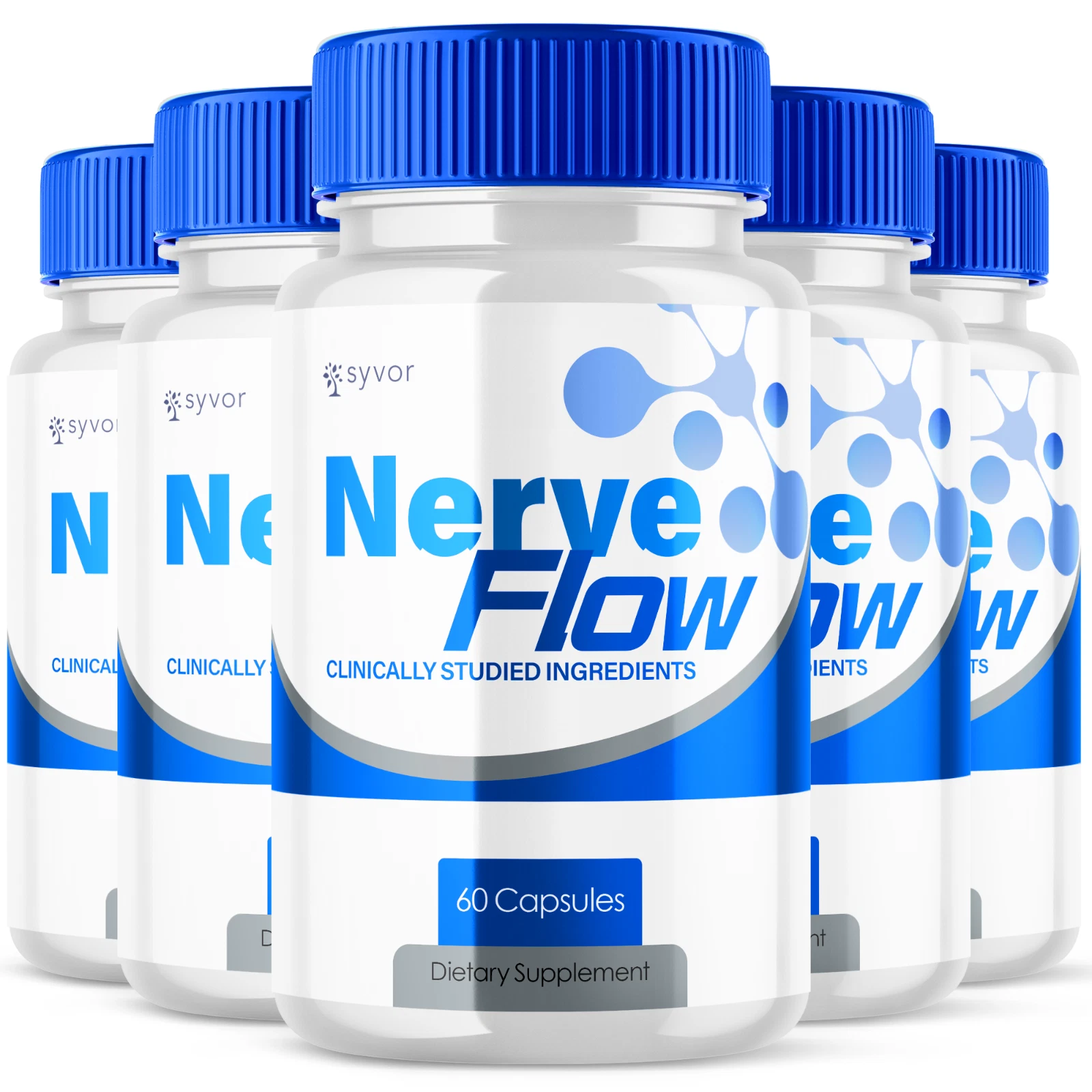 Nerve Flow Advanced Nerve Support Formula Maximum Strength Vitamin 300 Capsules