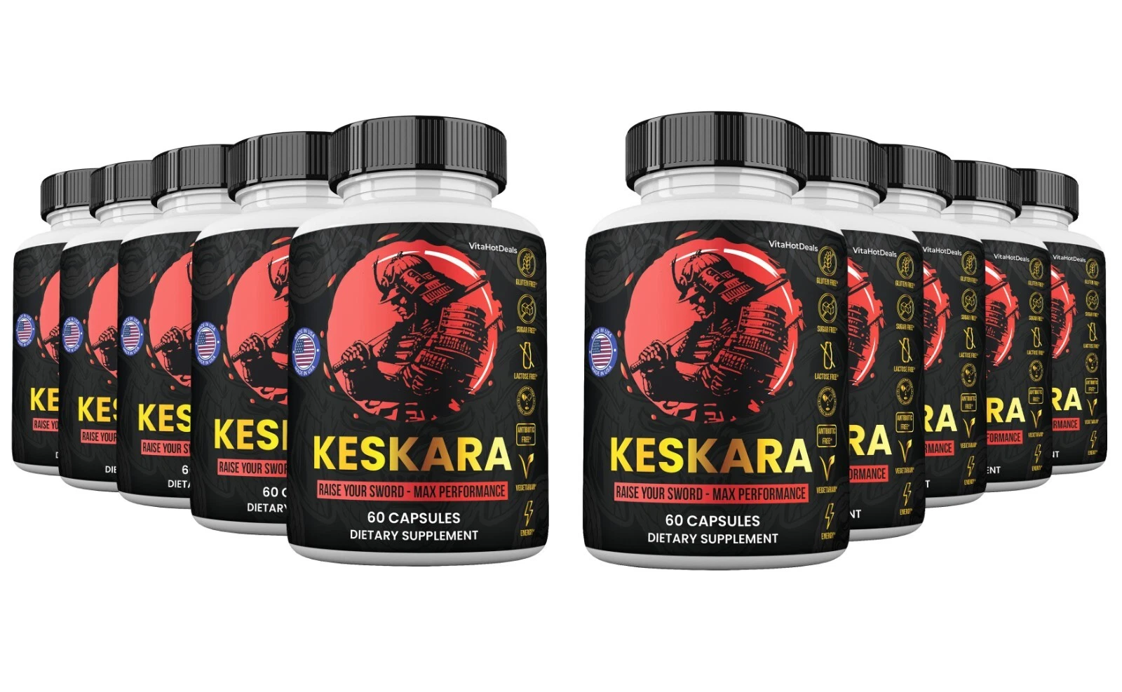 Keskara Male Supplement Capsules, Maximum Strength, Keskara for Men (10 pack)