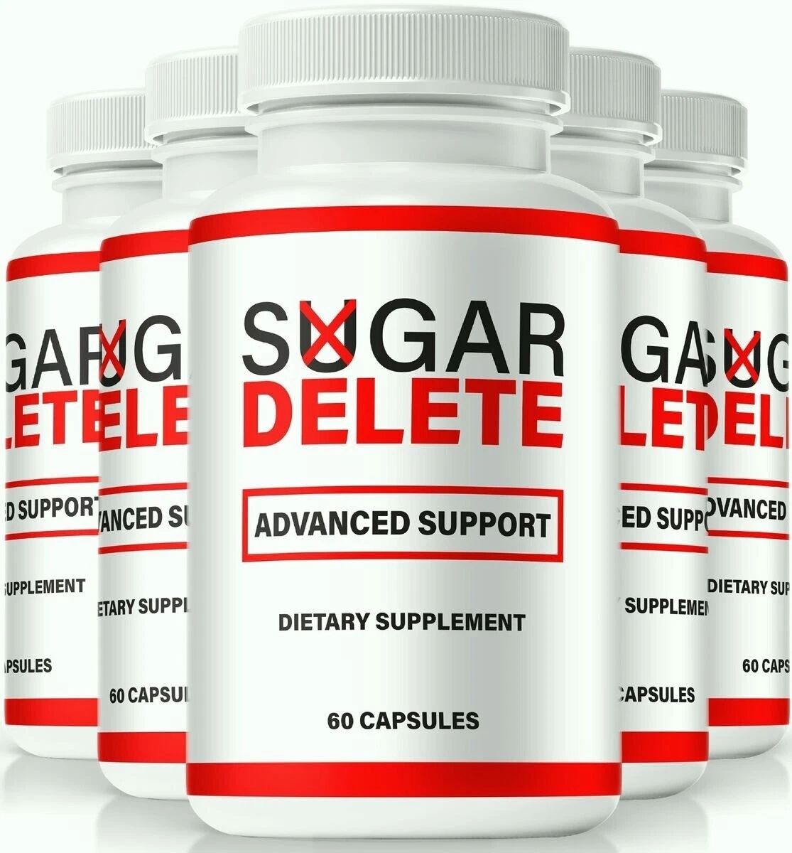 (5 Pack) Sugar Delete Blood Sugar Support Pills, Advanced Blood Health Capsules
