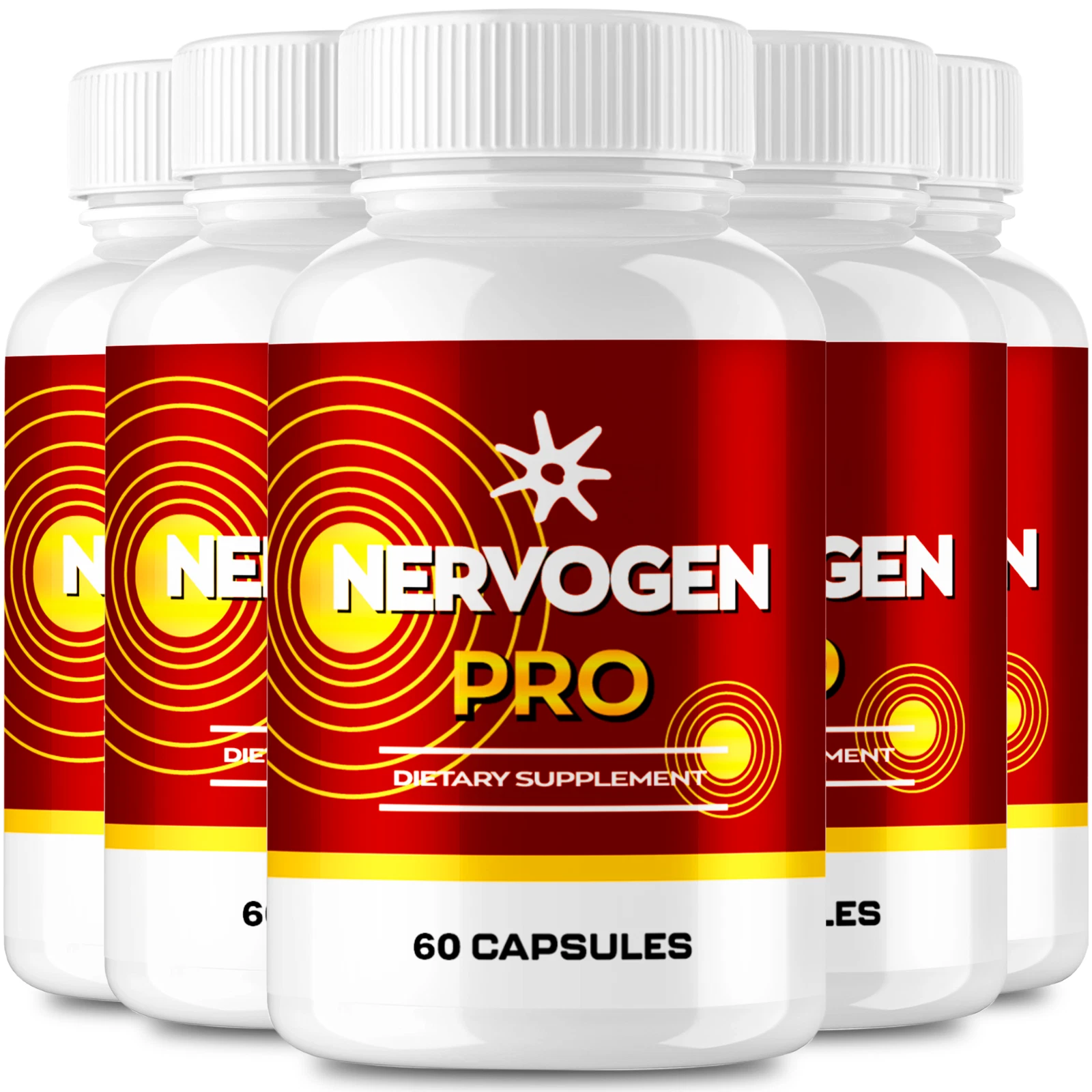 (5 Pack) Nervogen Pro Advanced Nerve Supplement, Neuropathy Pills (300 Capsules)