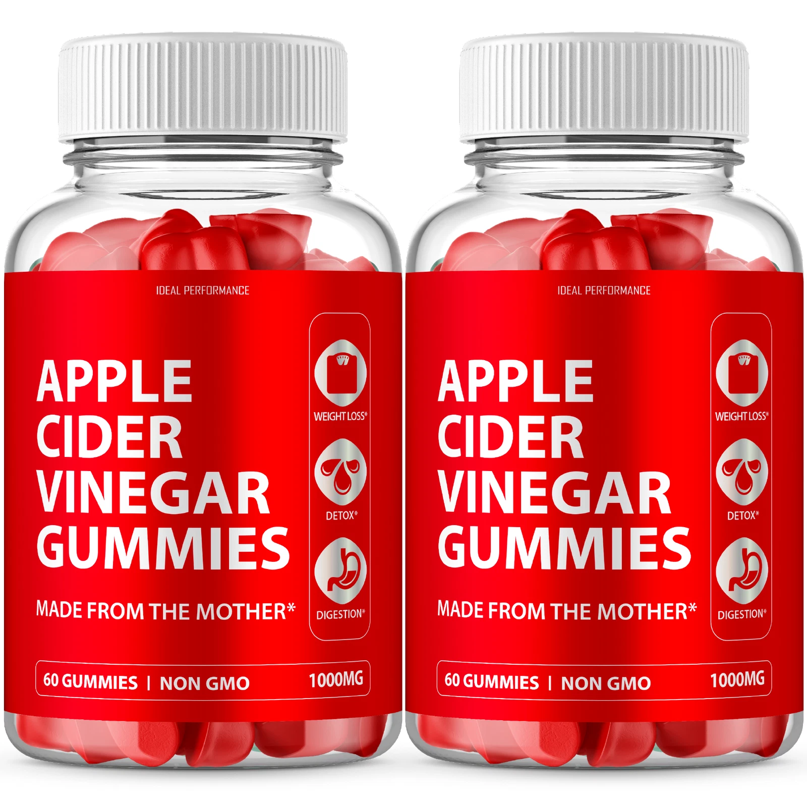 ACV With Mother Apple Cider Vinegar for Digestion (120 Gummies)