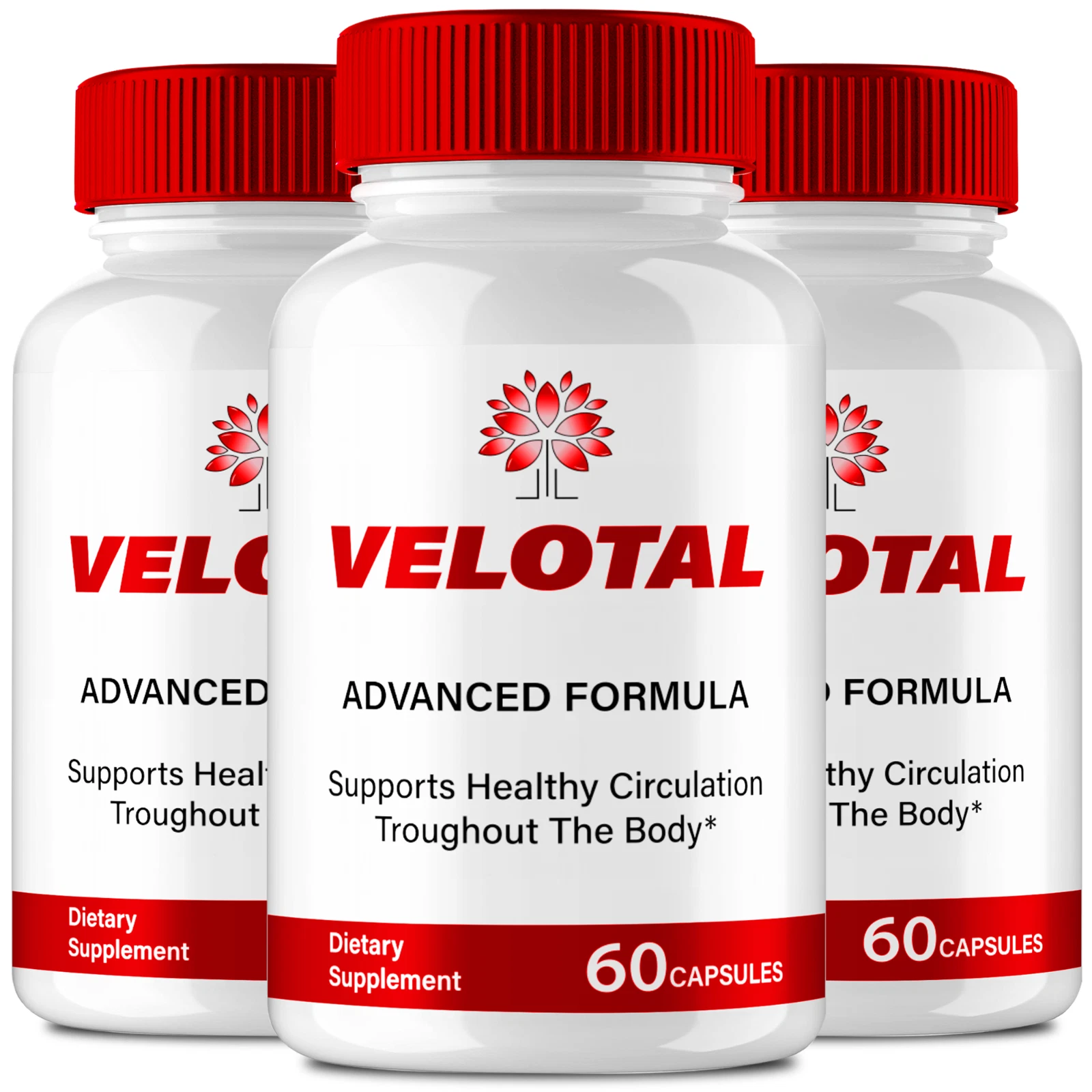 (3 Pack) Velotal for Men, Maximum Strength Male Vitality and Energy Capsules