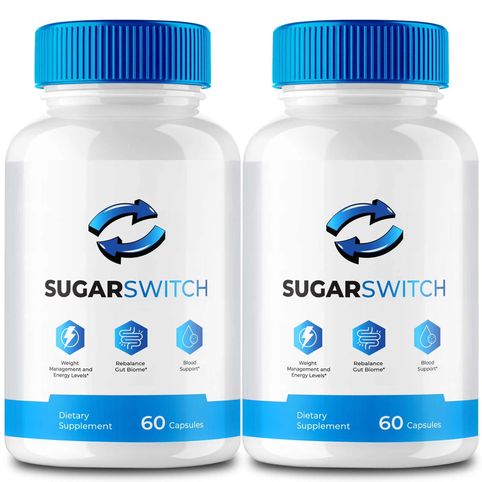 (2 Pack) SugarSwitch Pills, Sugar Switch Supports Blood Sugar & Pressure Levels