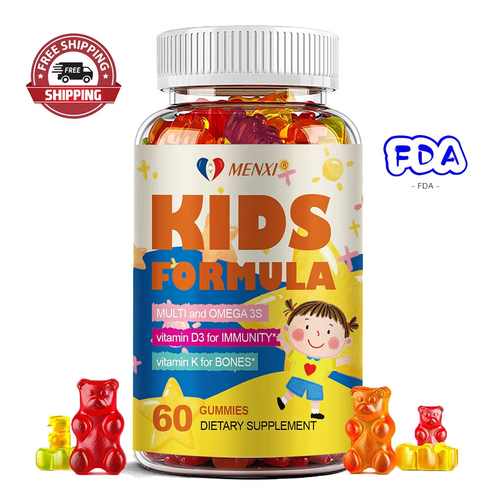 MENXI Children's Vitamin + Probiotic Gummies - Gut Health & Picky Eater Aid
