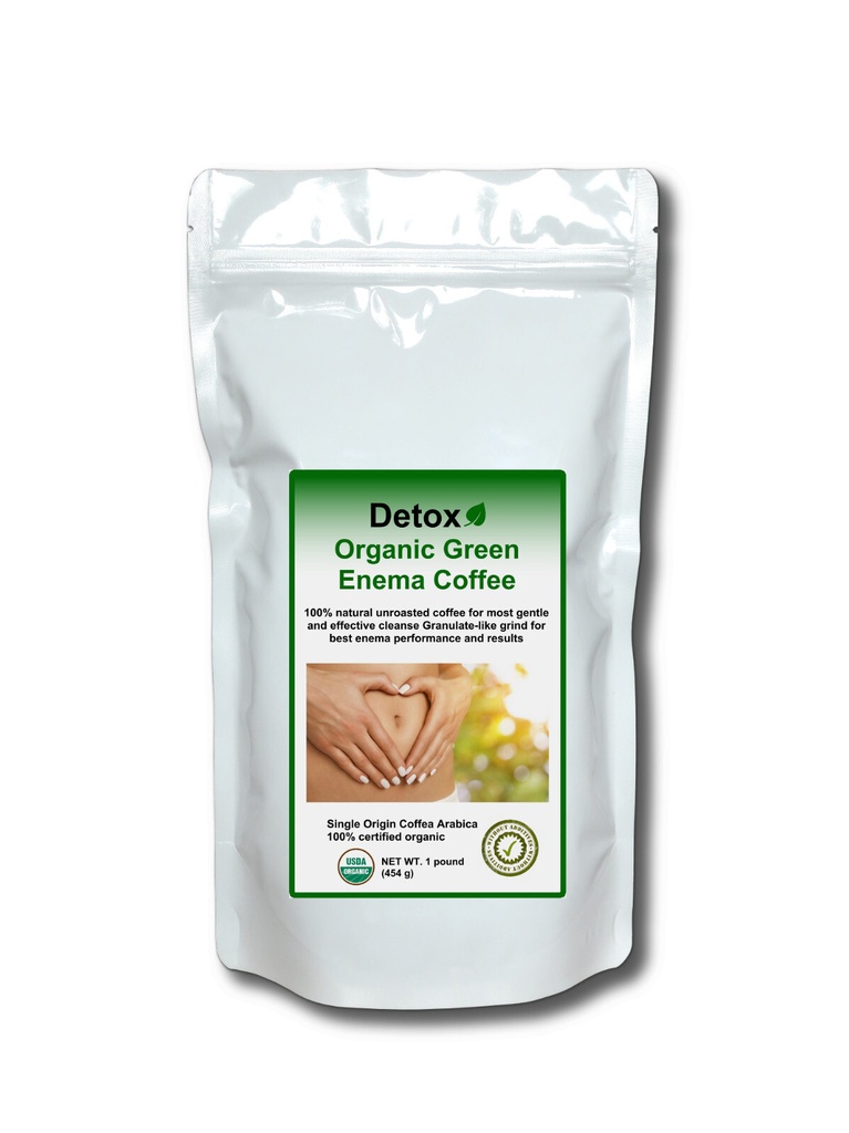 Detox Organic Green Enema Coffee 1lb - Gerson Therapy, Weight Loss & Cleansing
