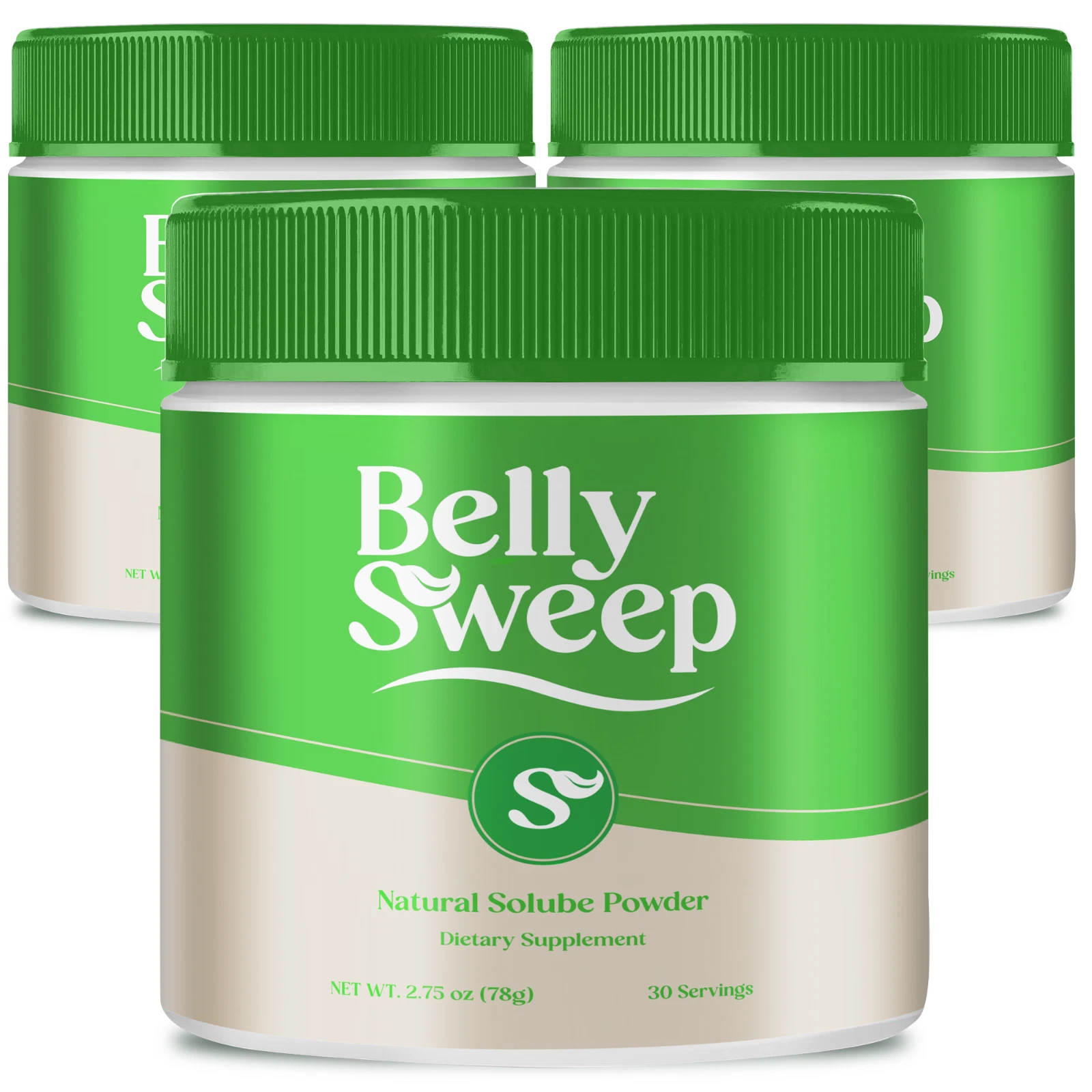 (3 Pack) Belly Sweep Powder Supplement Advanced Gut Health & Fitness Support