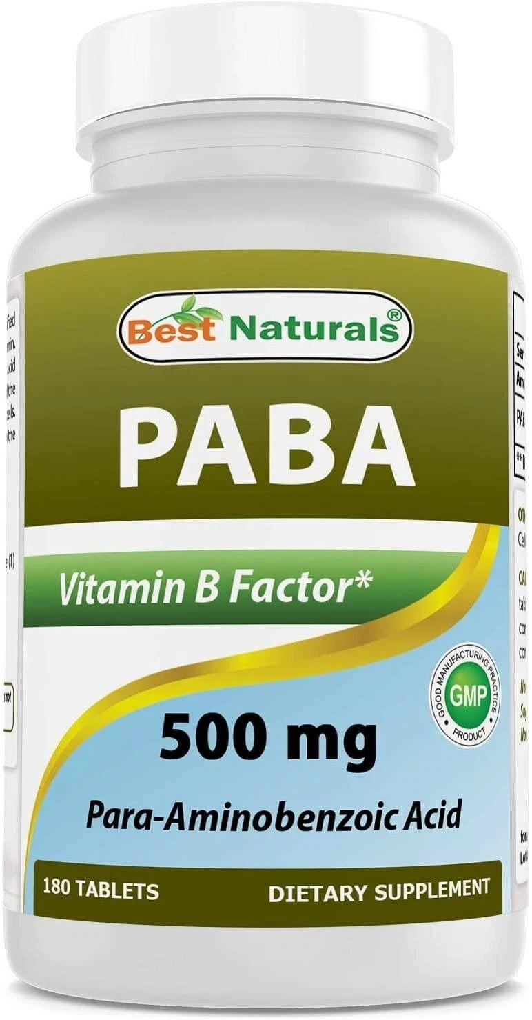 Best Naturals PABA 500 mg 180 Tablets