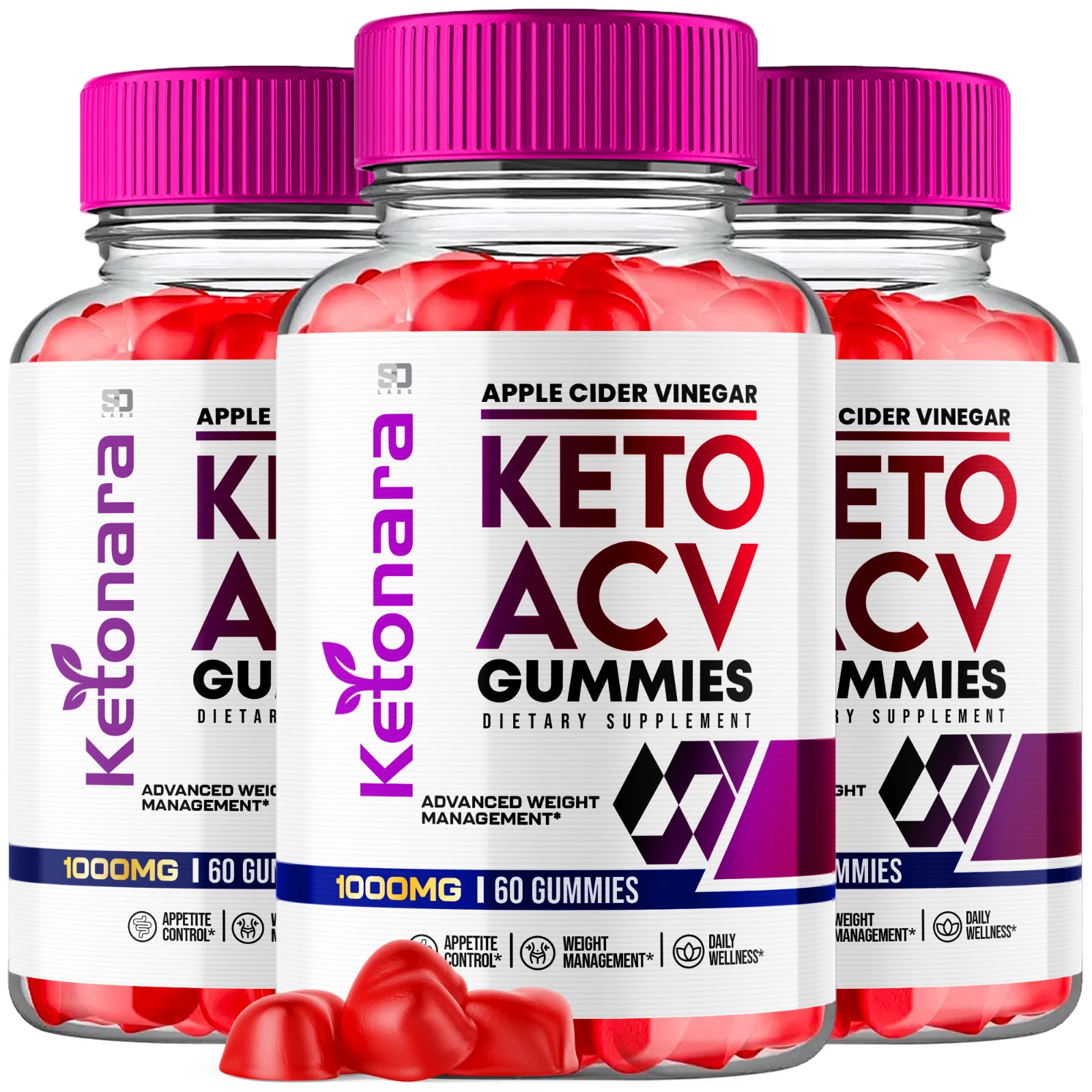 (3 Pack) Ketonara Keto, Ketnonara ACV Gummies Advanced Weight Loss (180 Gummies)