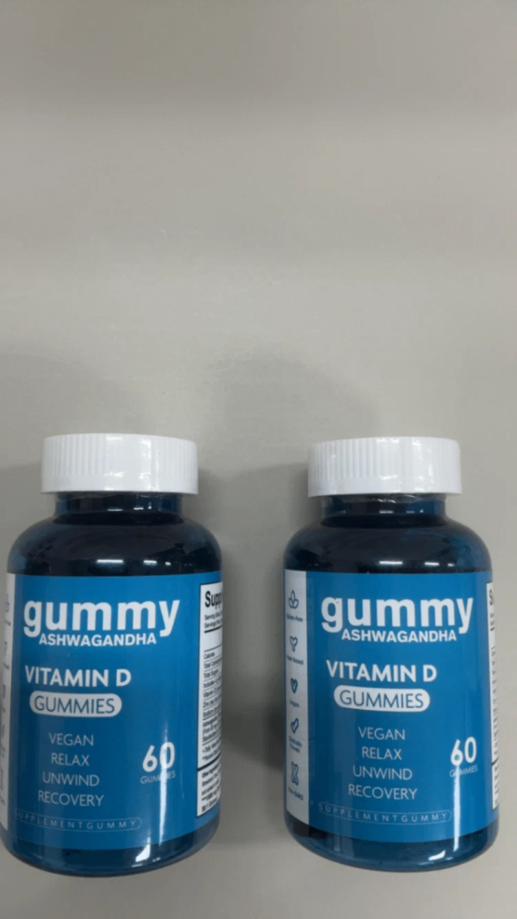Ashwagandha + Vitamin D Gummies - Stress Support 2pk