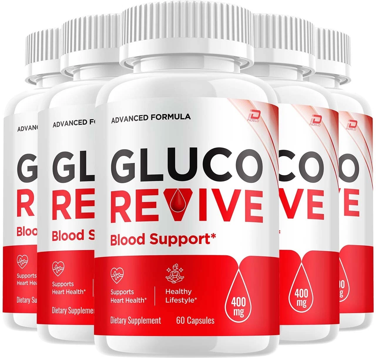 (5 Pack) Gluco Revive Capsules - GlucoRevive All Natural, Glyco Optimizer