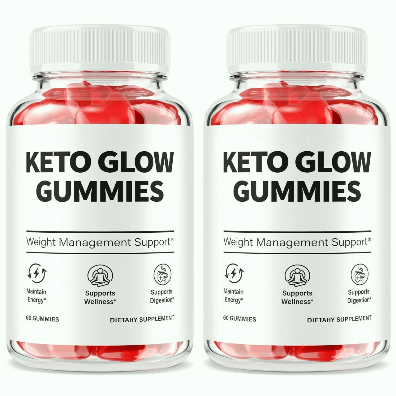 (2 Pack) Keto Glow Keto ACV Weight Loss Gummies, KetoGlow Gummies for Energy