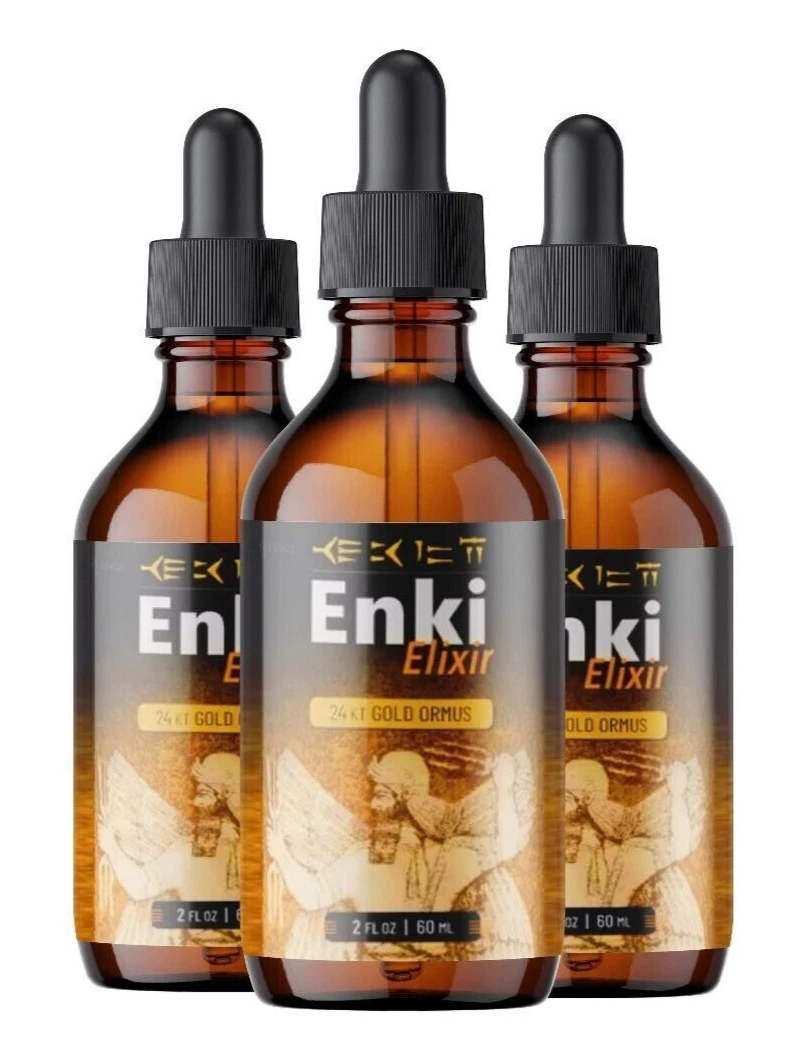 Enki Elixir Advanced Supplement Drops Nootropic Brain Support (3 Pack)