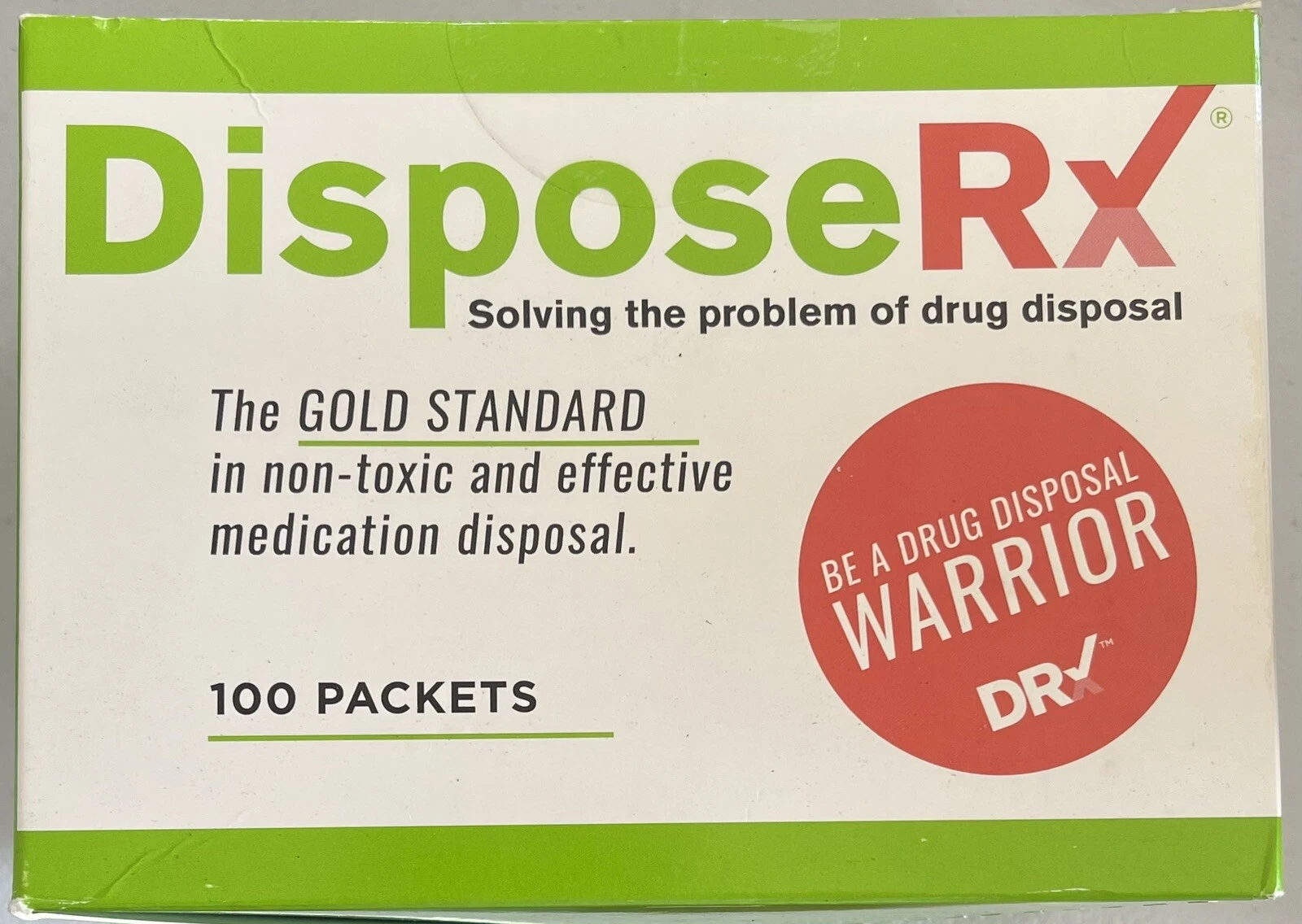 DisposeRx Powder Packets For Prescription Medication Disposal Brand New 100 OTC